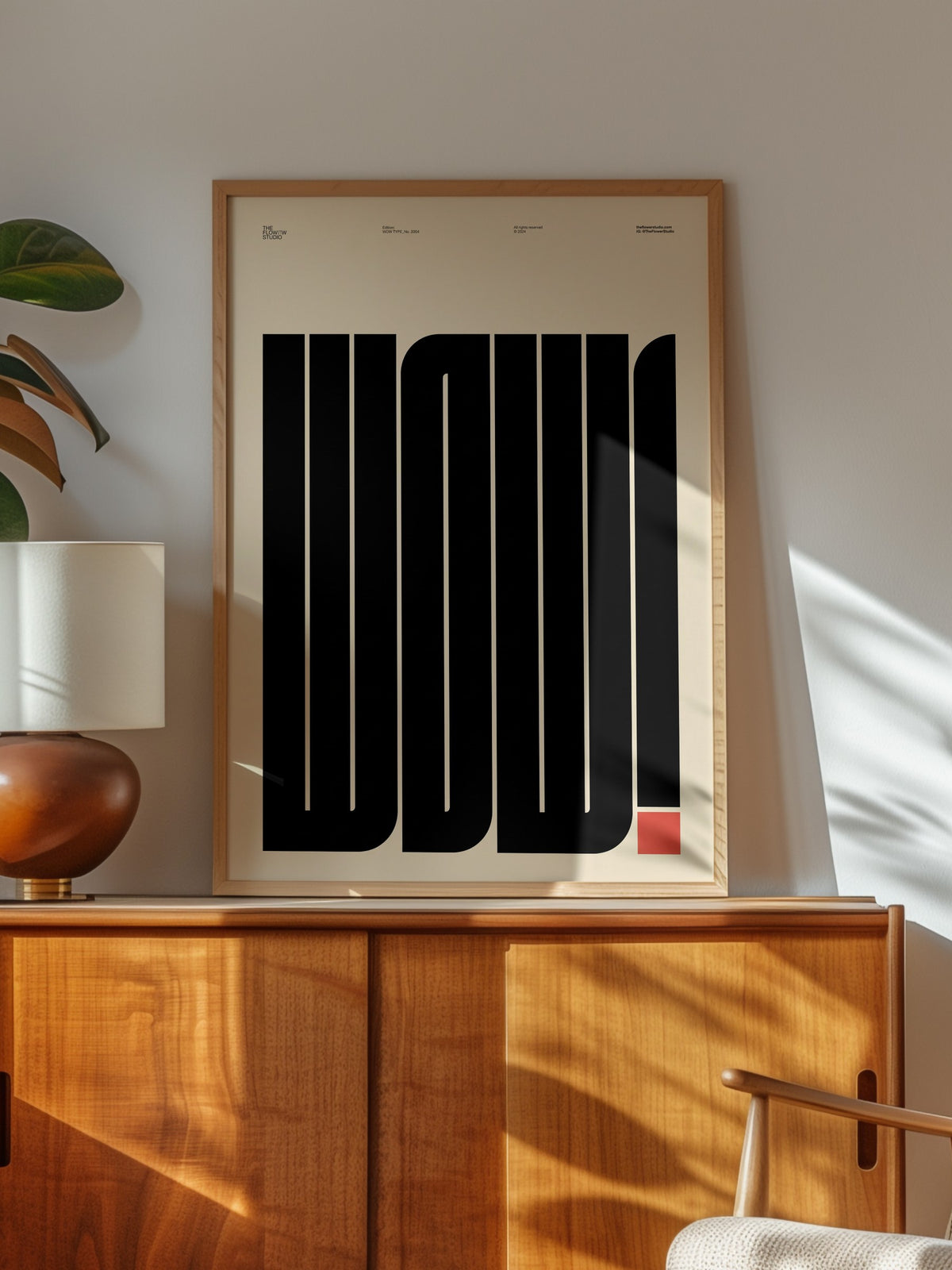 WOW! Poster – Ahşap Çerçeveli Tablo