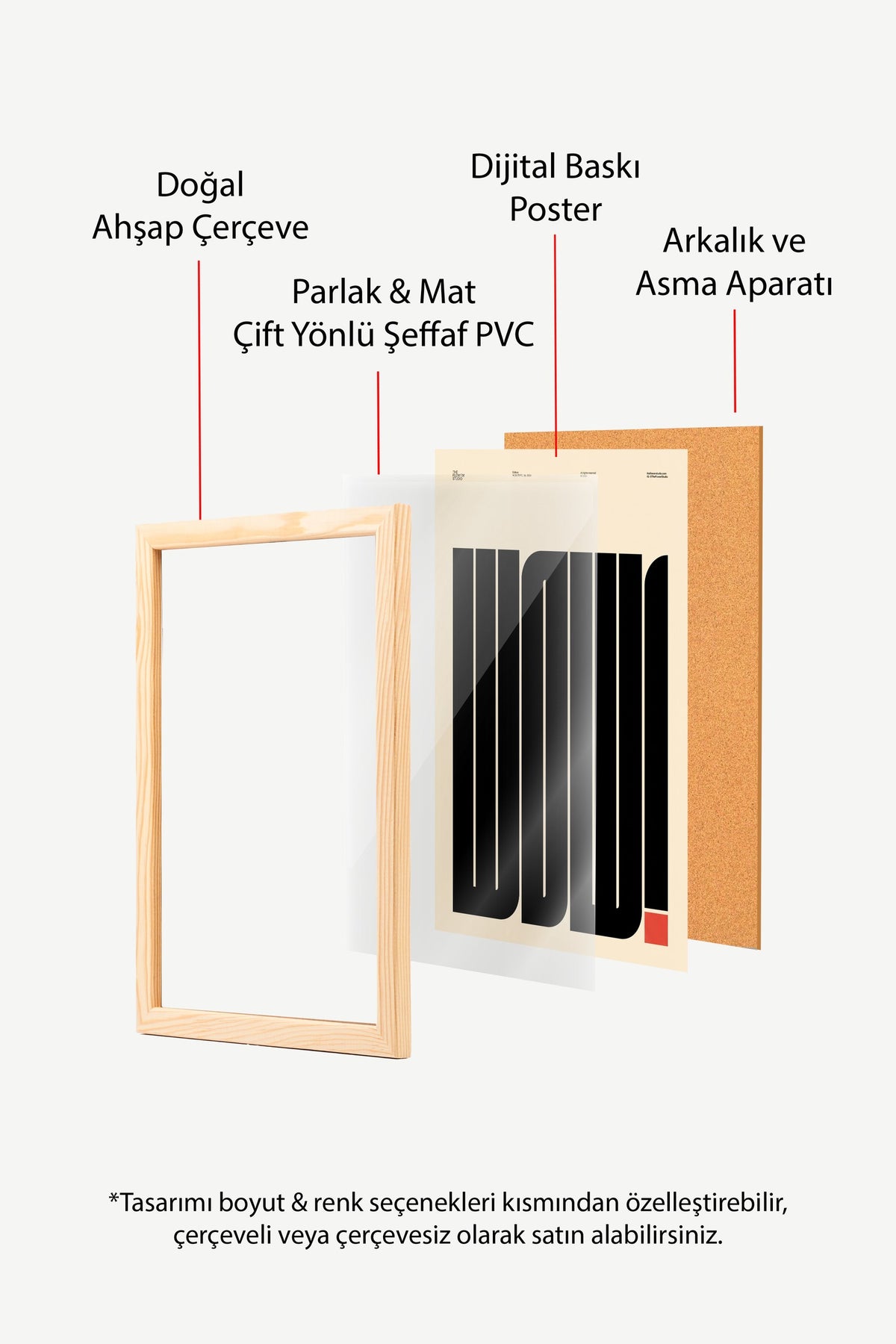 WOW! Poster – Ahşap Çerçeveli Tablo