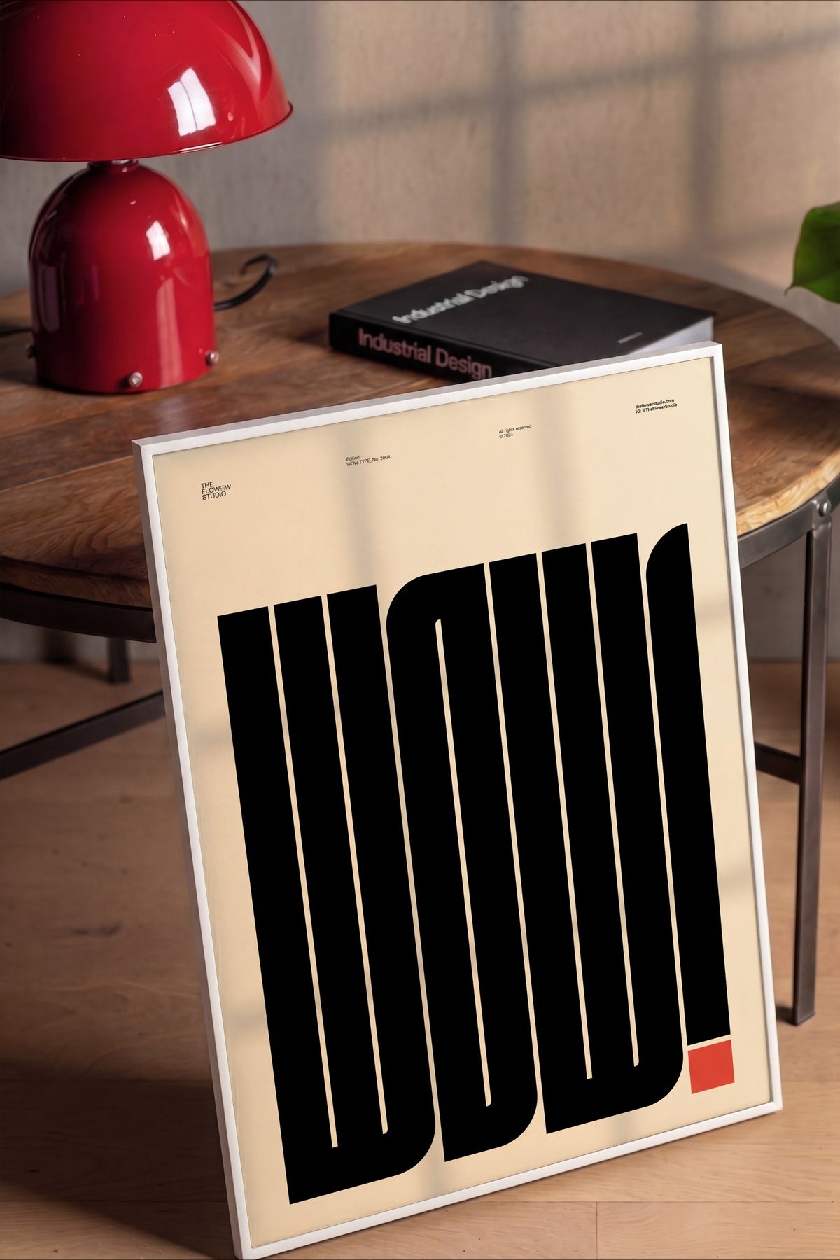 WOW! Poster – Beyaz Çerçeveli Tablo