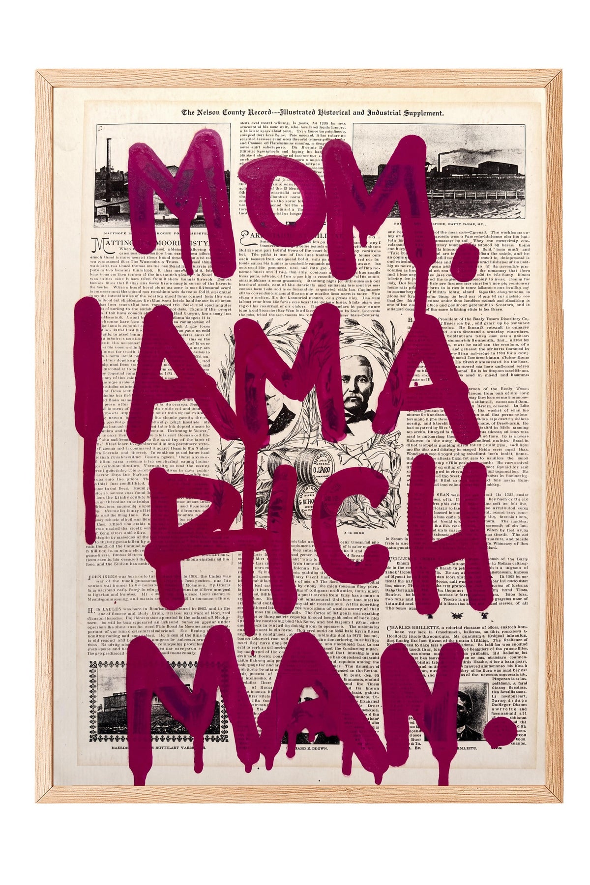 MOM I AM A RICH MAN Poster – Ahşap Çerçeveli Tablo