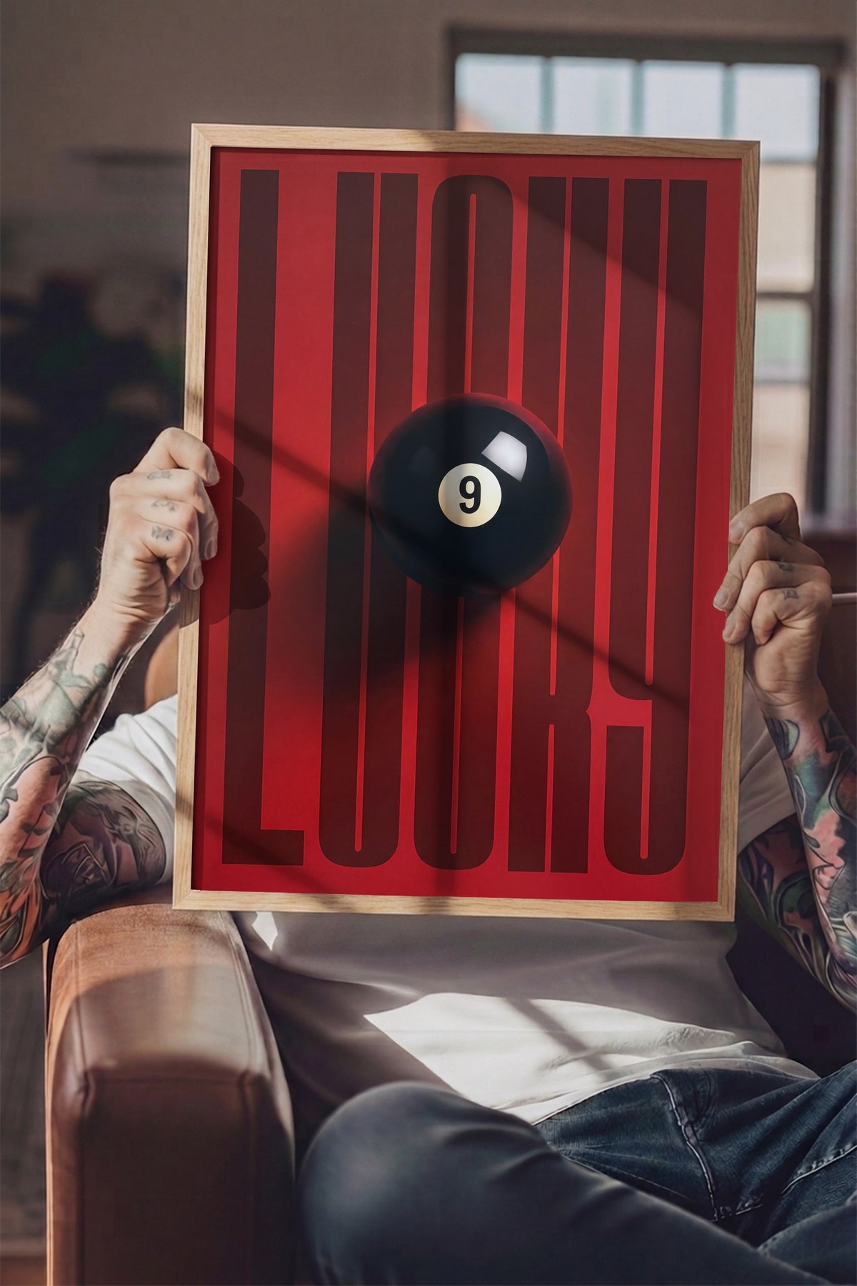 LUCKY Poster – Ahşap Çerçeveli Tablo