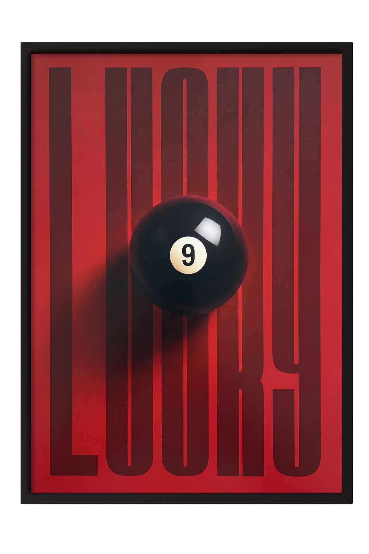 LUCKY Poster – Siyah Çerçeveli Tablo