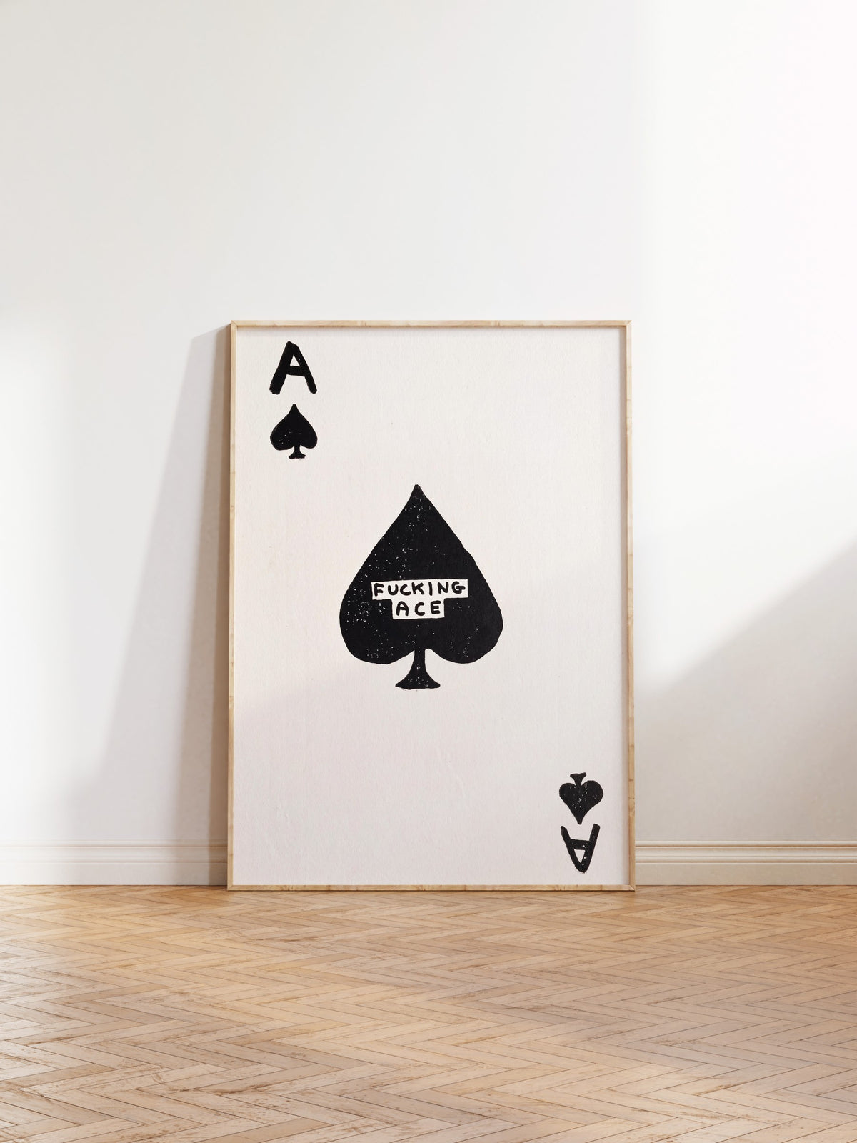 FUCKING ACE Poster – Ahşap Çerçeveli Tablo