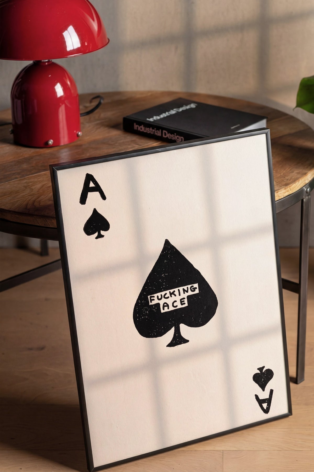 FUCKING ACE Poster – Siyah Çerçeveli Tablo