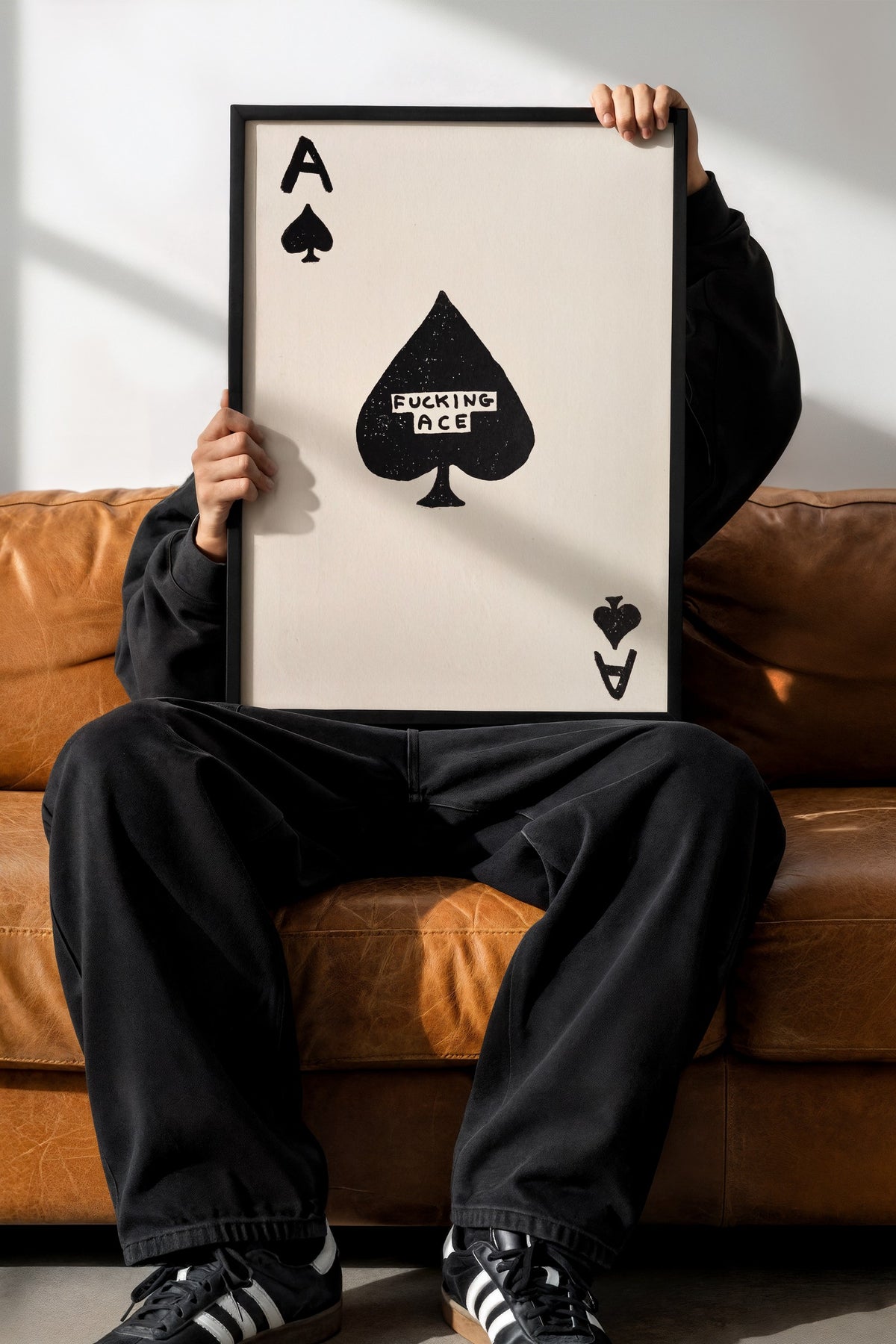 FUCKING ACE Poster – Siyah Çerçeveli Tablo