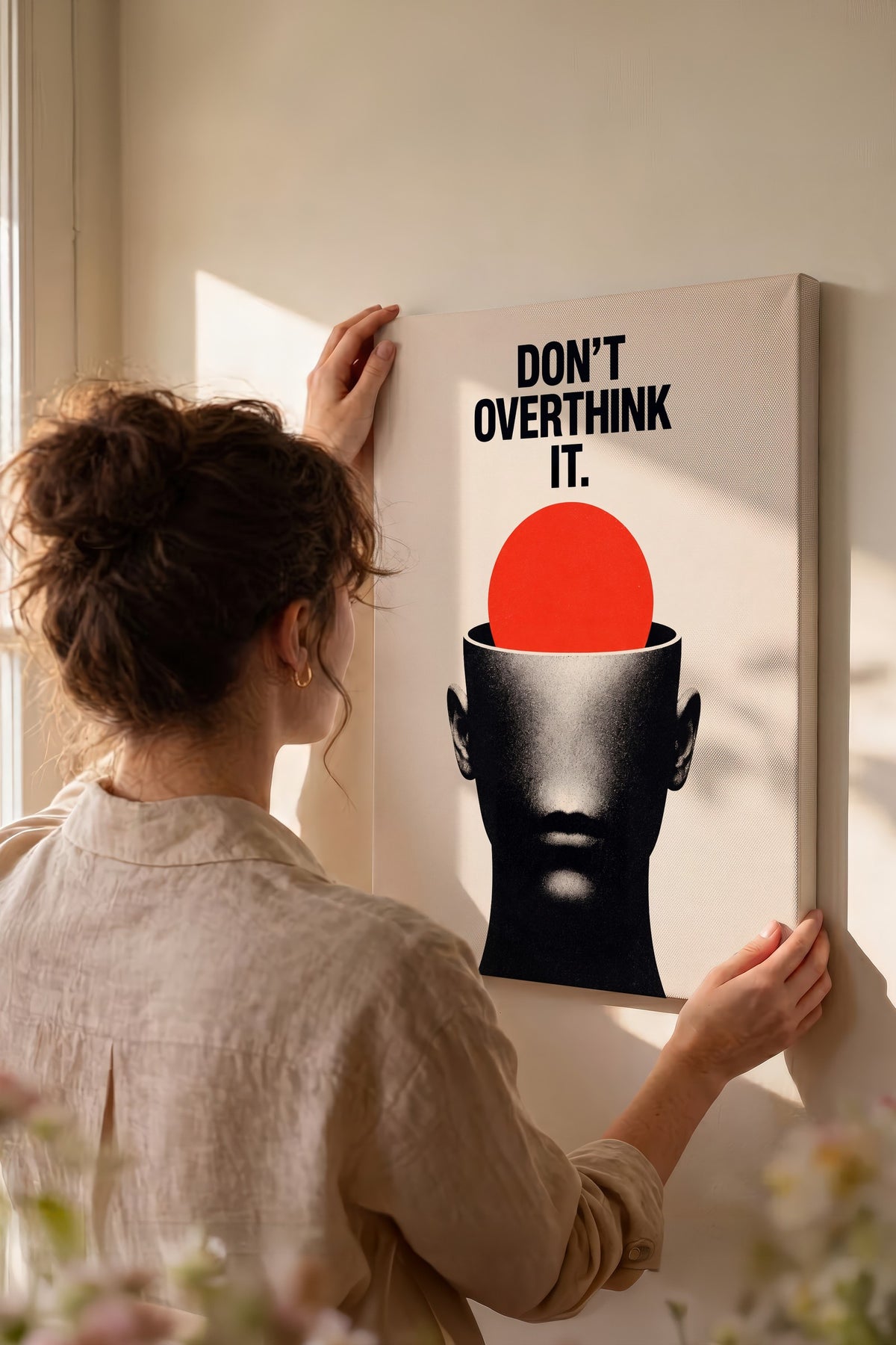 Don't Overthink It Kanvas Tablo