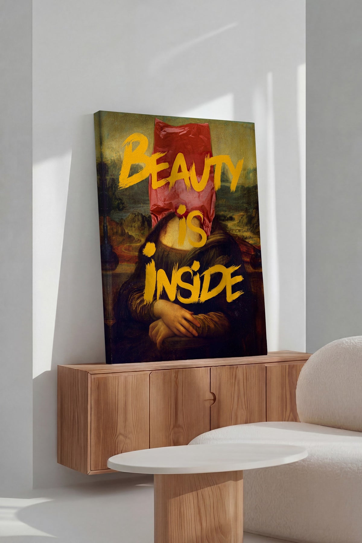 Beauty Is Inside Kanvas Tablo