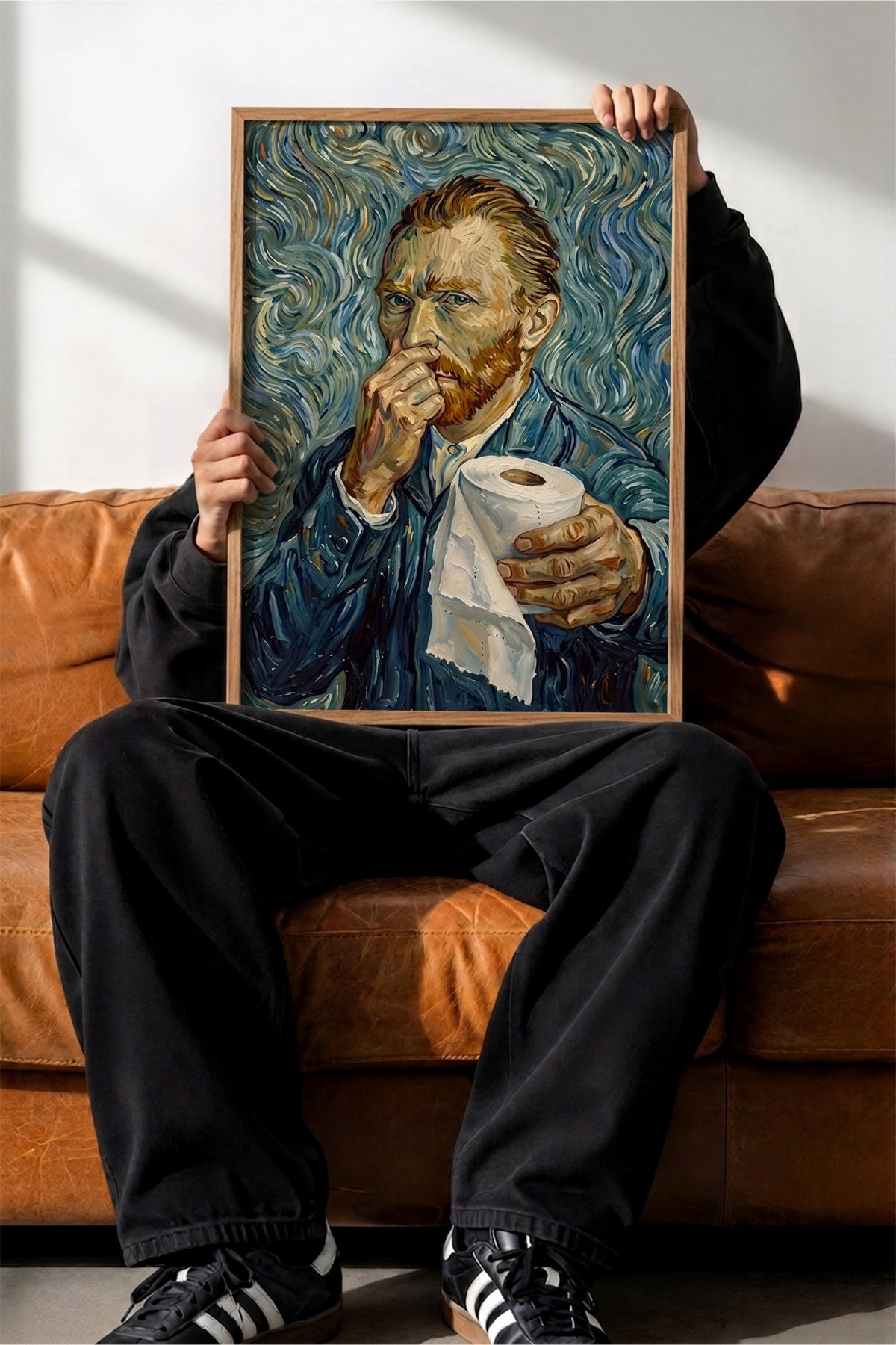 Van Gogh Mizahi Yorum Poster – Ahşap Çerçeveli Tablo