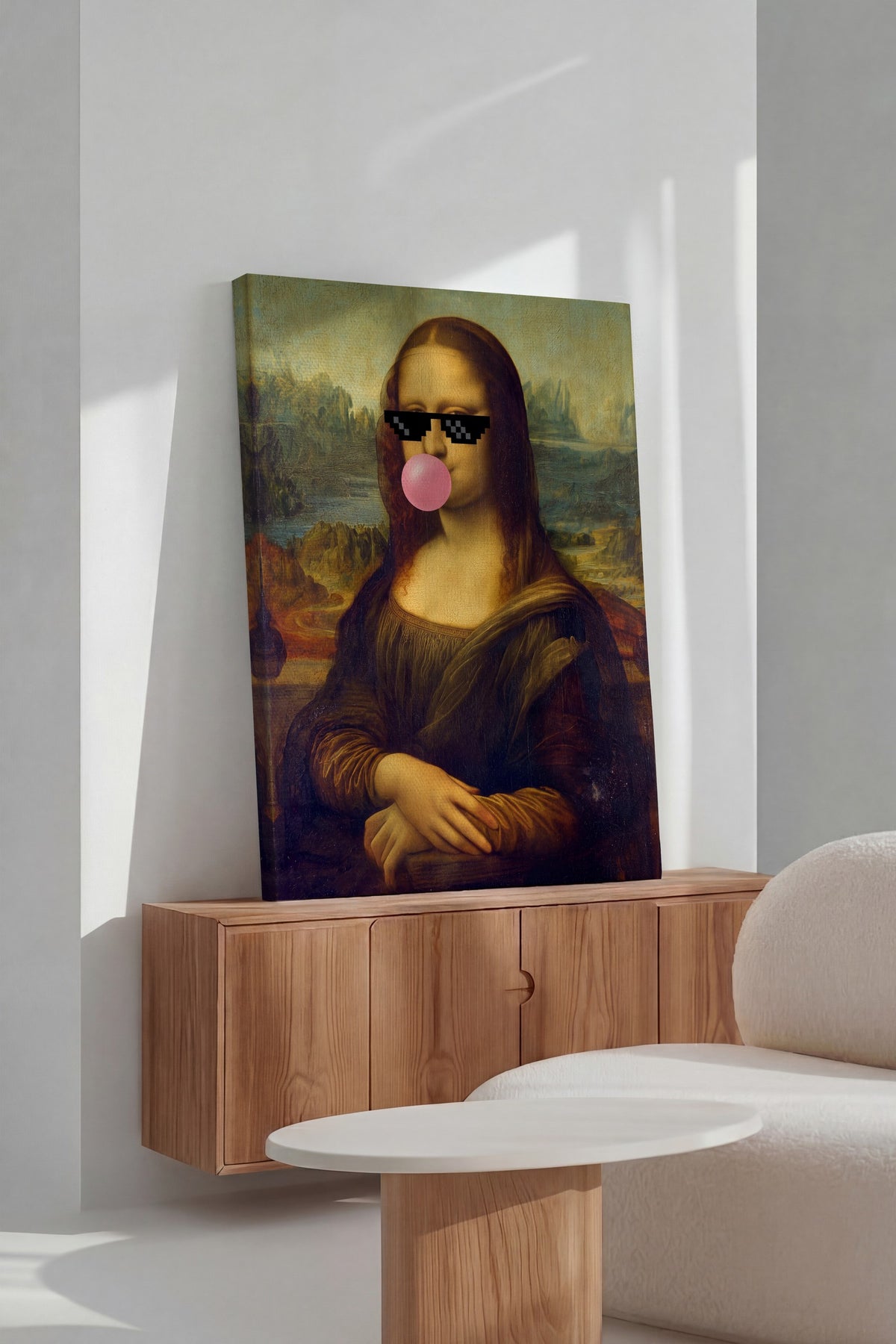 Mona Lisa Remix Kanvas Tablo