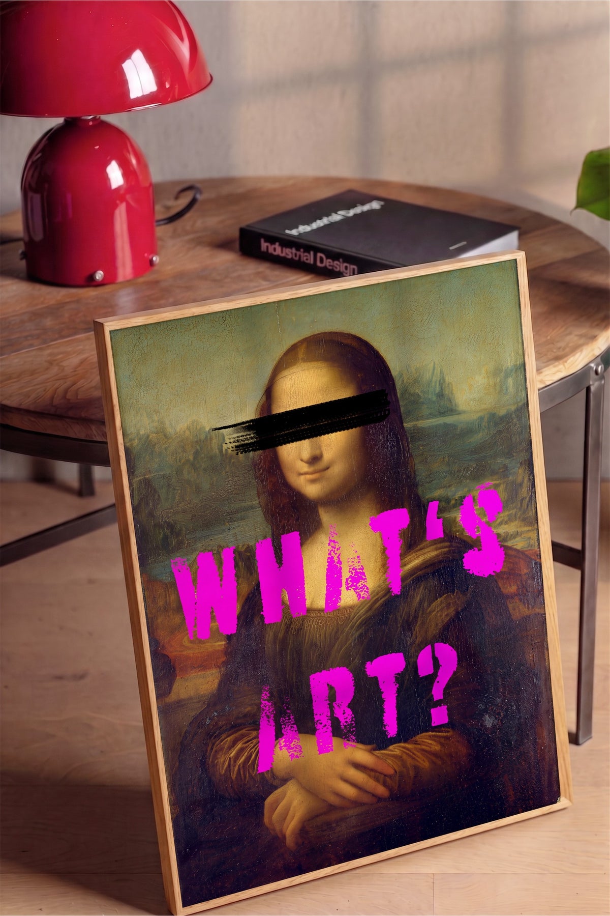 WHAT'S ART? Poster – Ahşap Çerçeveli Tablo
