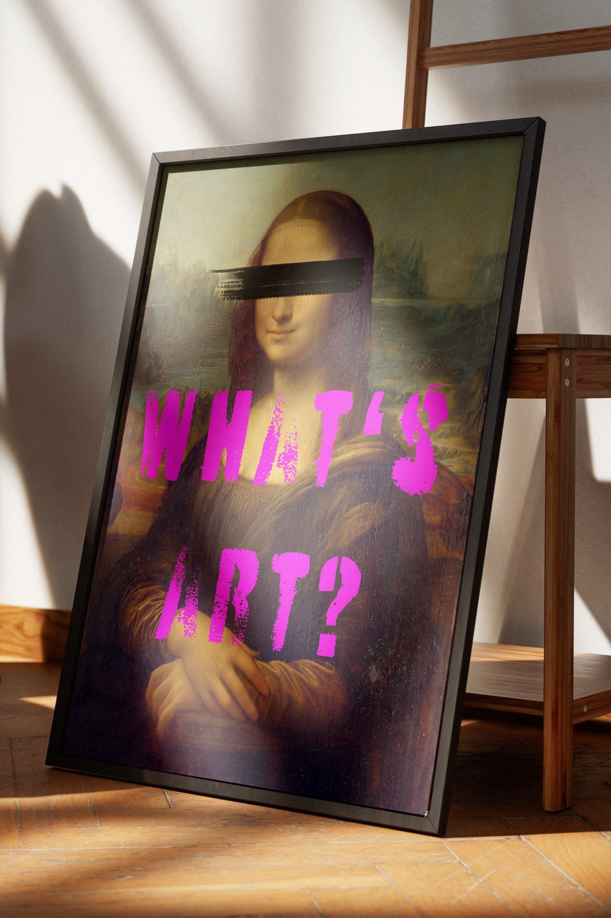 WHAT'S ART? Poster – Siyah Çerçeveli Tablo