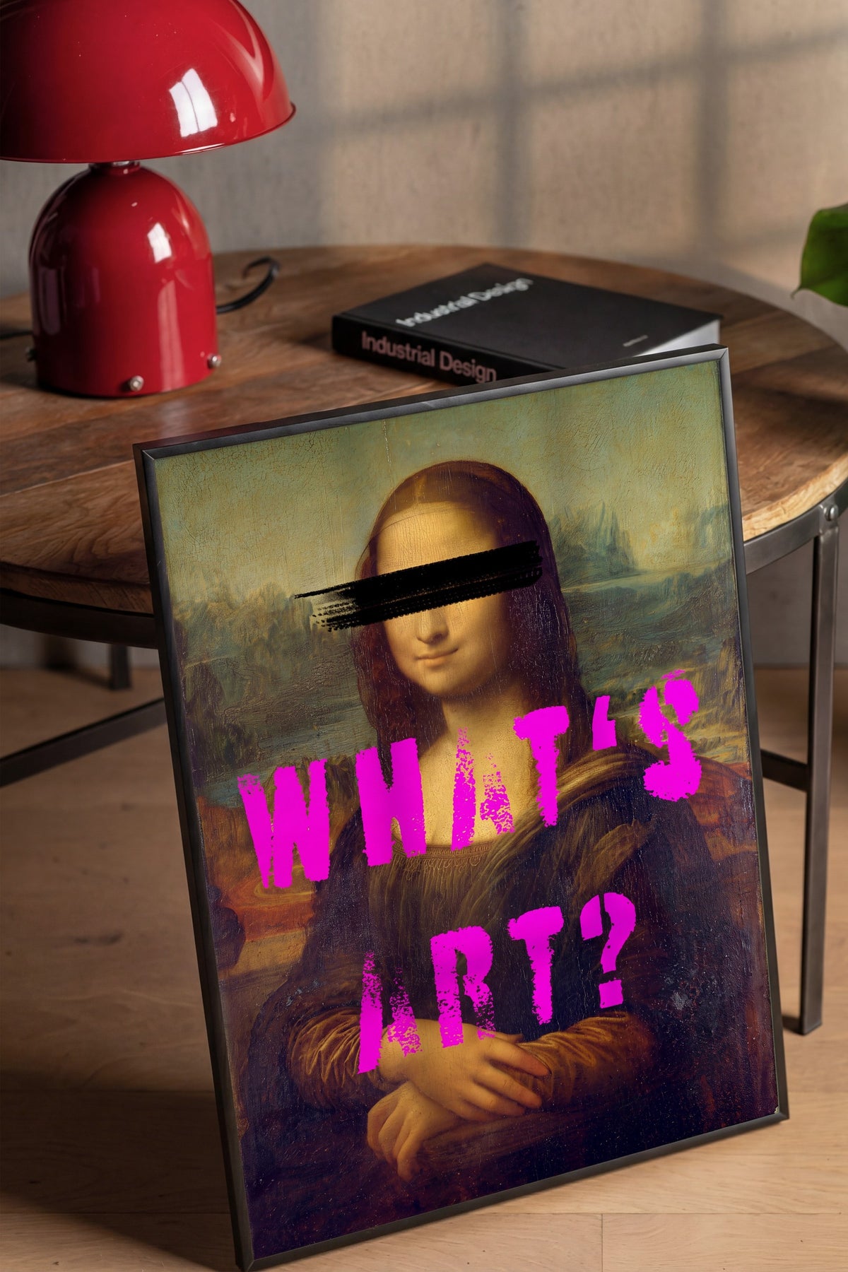 WHAT'S ART? Poster – Siyah Çerçeveli Tablo