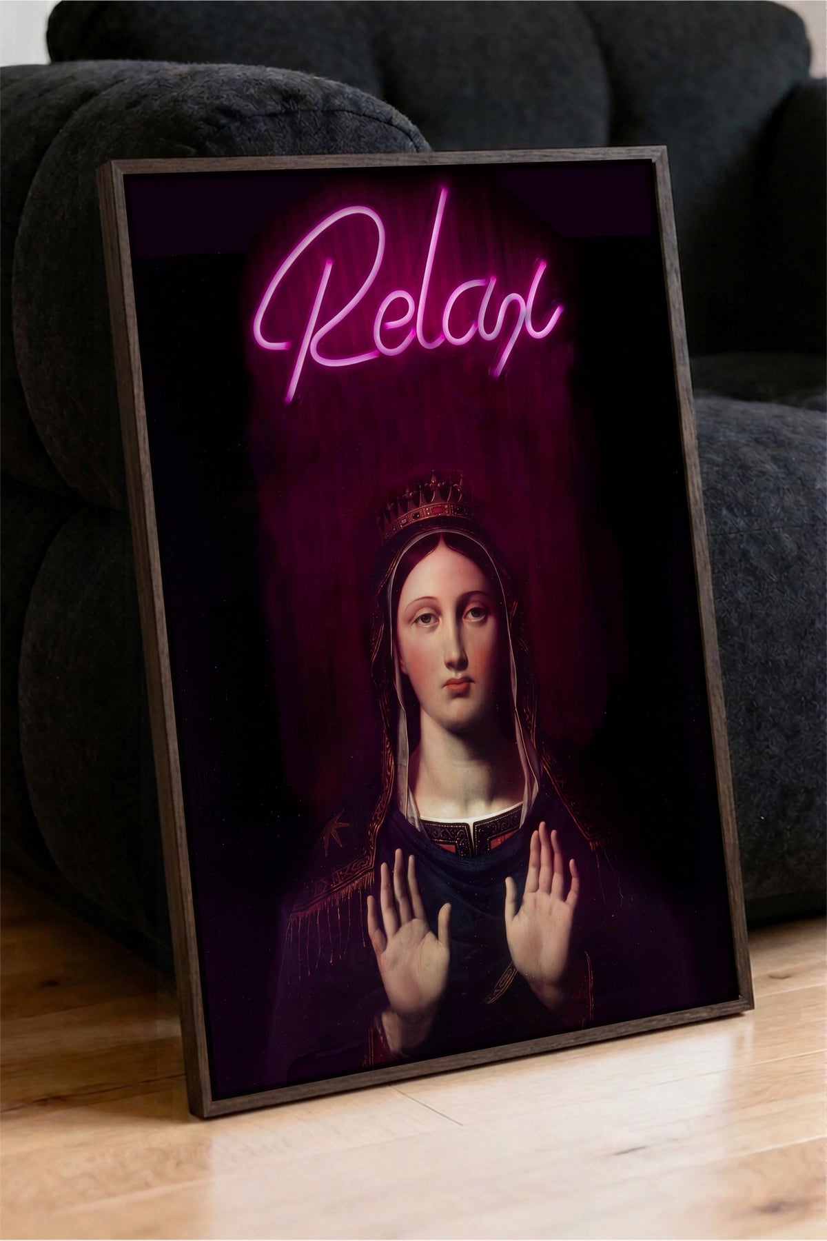 Relax Poster – Kahverengi Çerçeveli Tablo