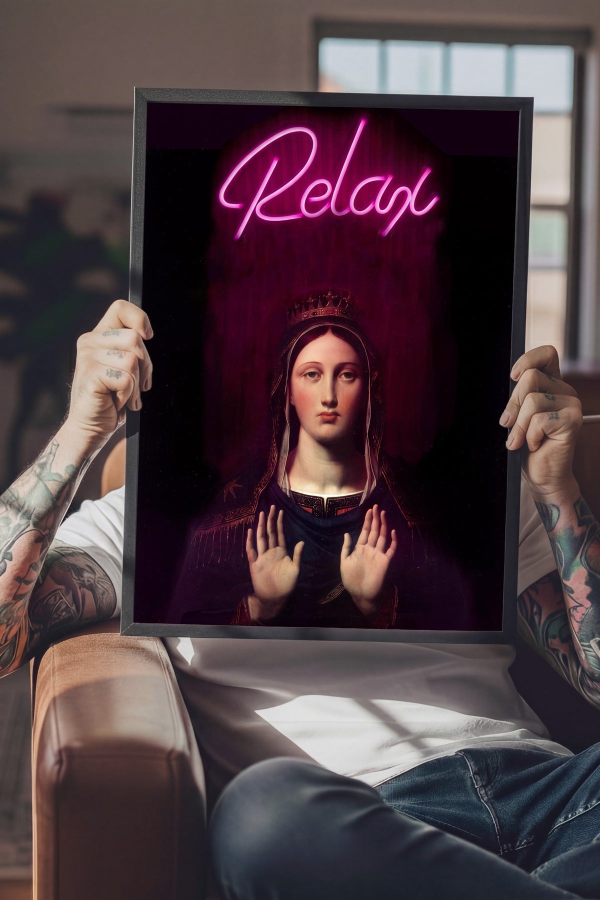 Relax Poster – Siyah Çerçeveli Tablo
