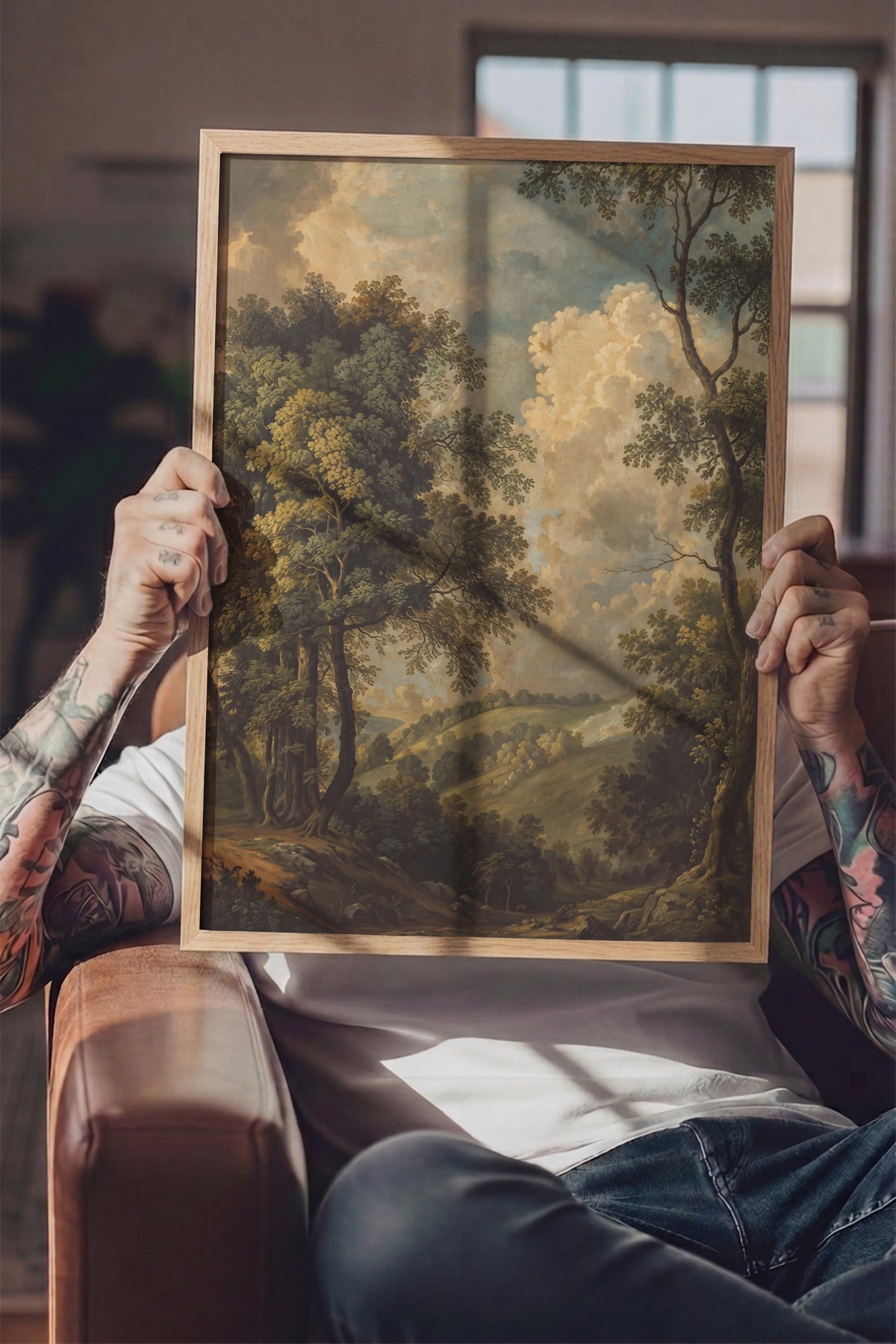 Geniş Açılı Doğa Manzarası Poster – Ahşap Çerçeveli Tablo