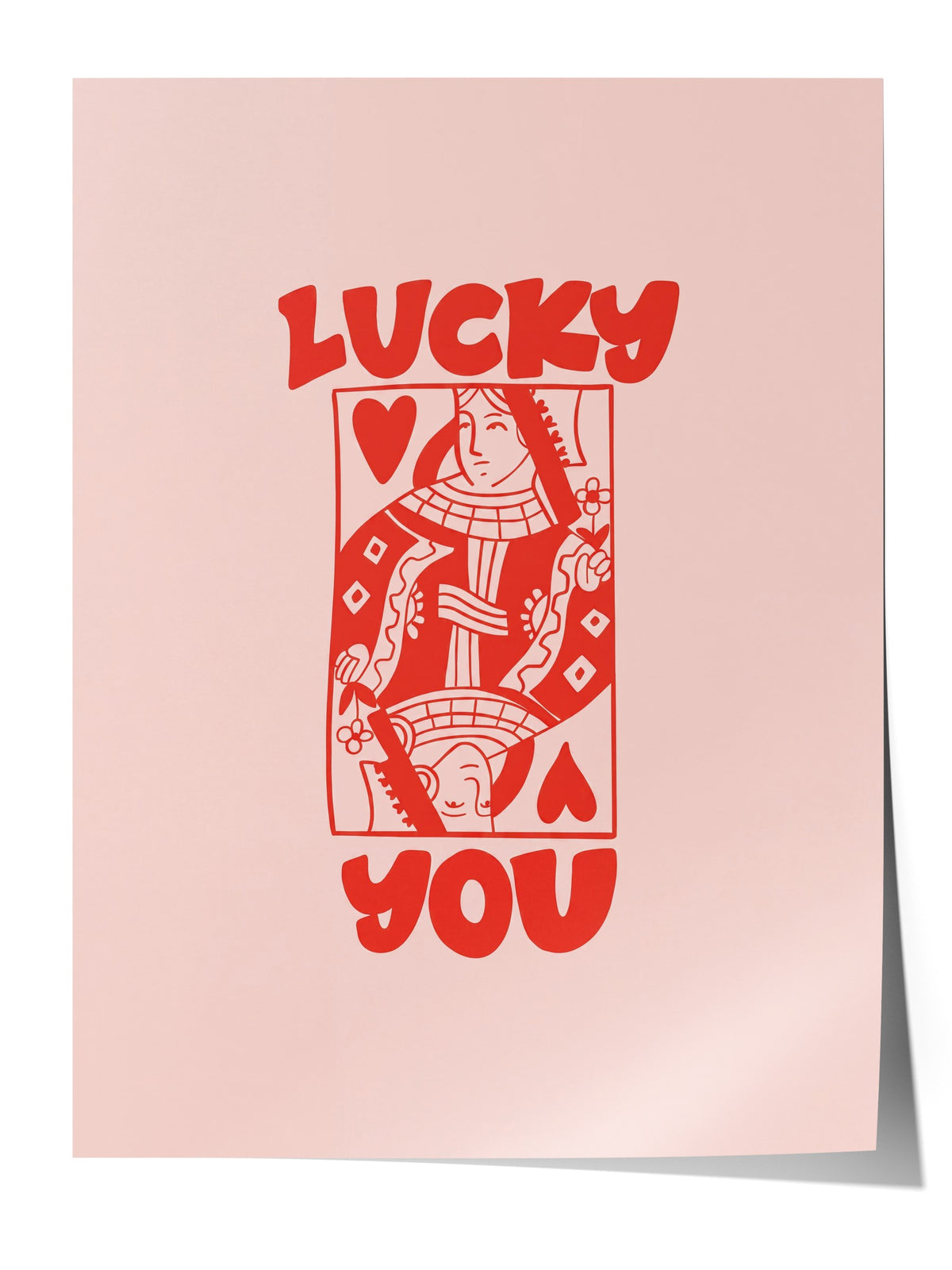 LUCKY YOU Çerçevesiz Poster