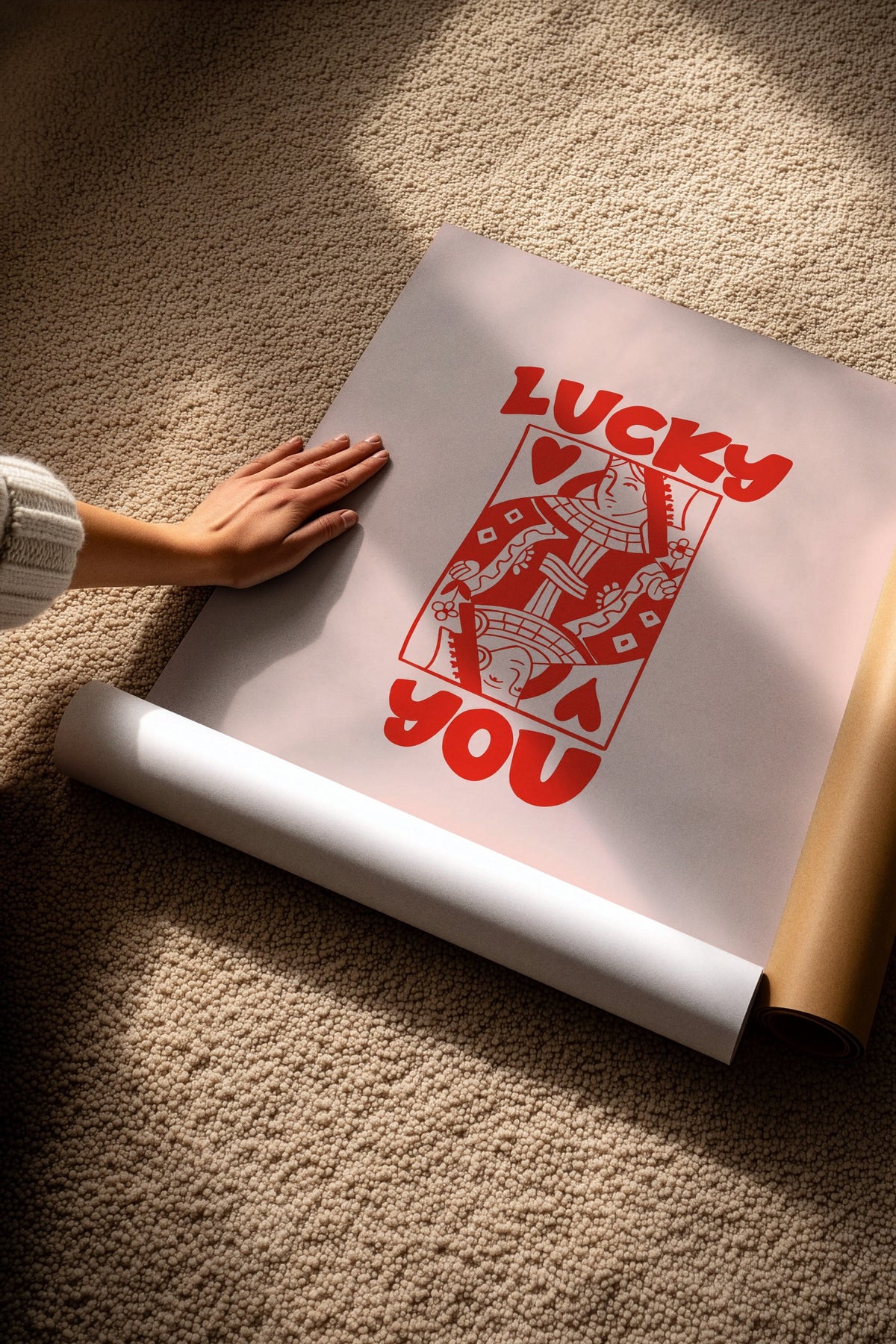 LUCKY YOU Çerçevesiz Poster