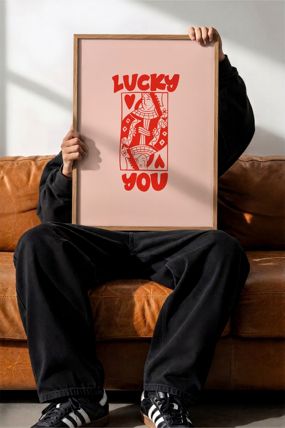LUCKY YOU Poster – Ahşap Çerçeveli Tablo