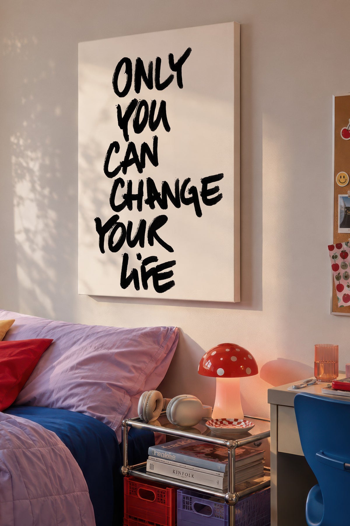 ONLY YOU CAN CHANGE YOUR LIFE Kanvas Tablo