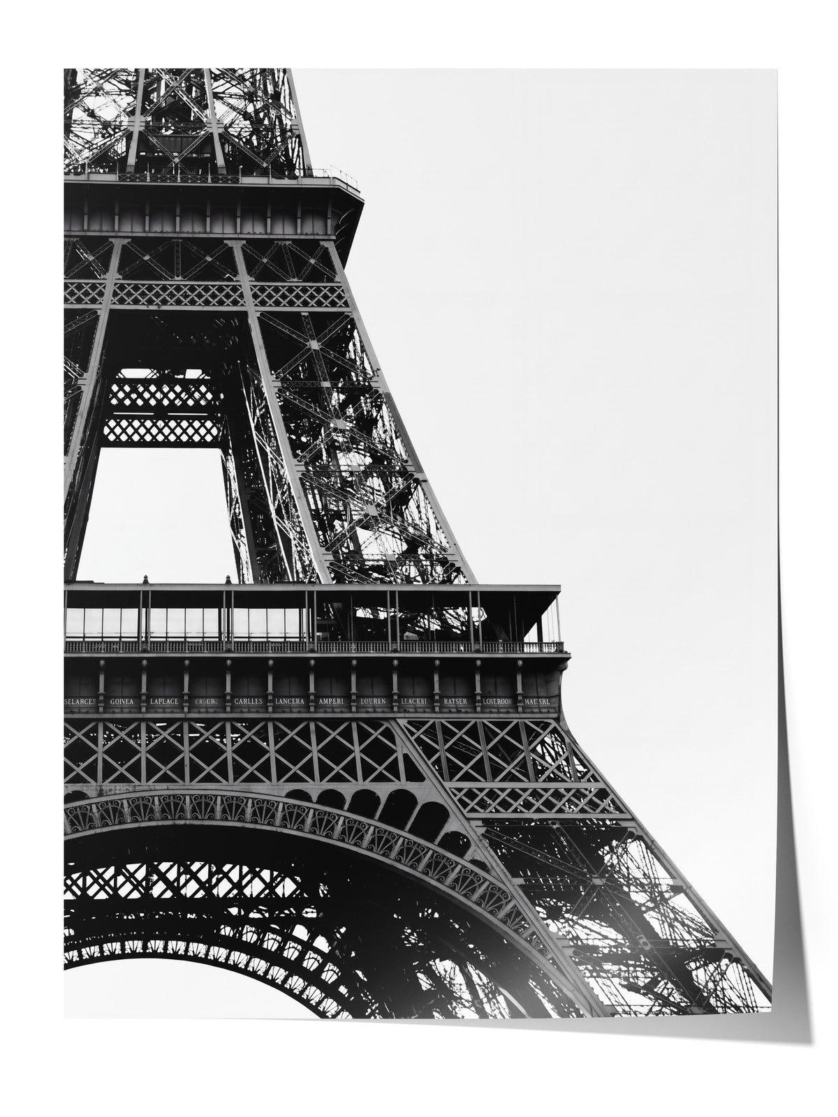 Eiffel Kulesi Detayları Çerçevesiz Poster