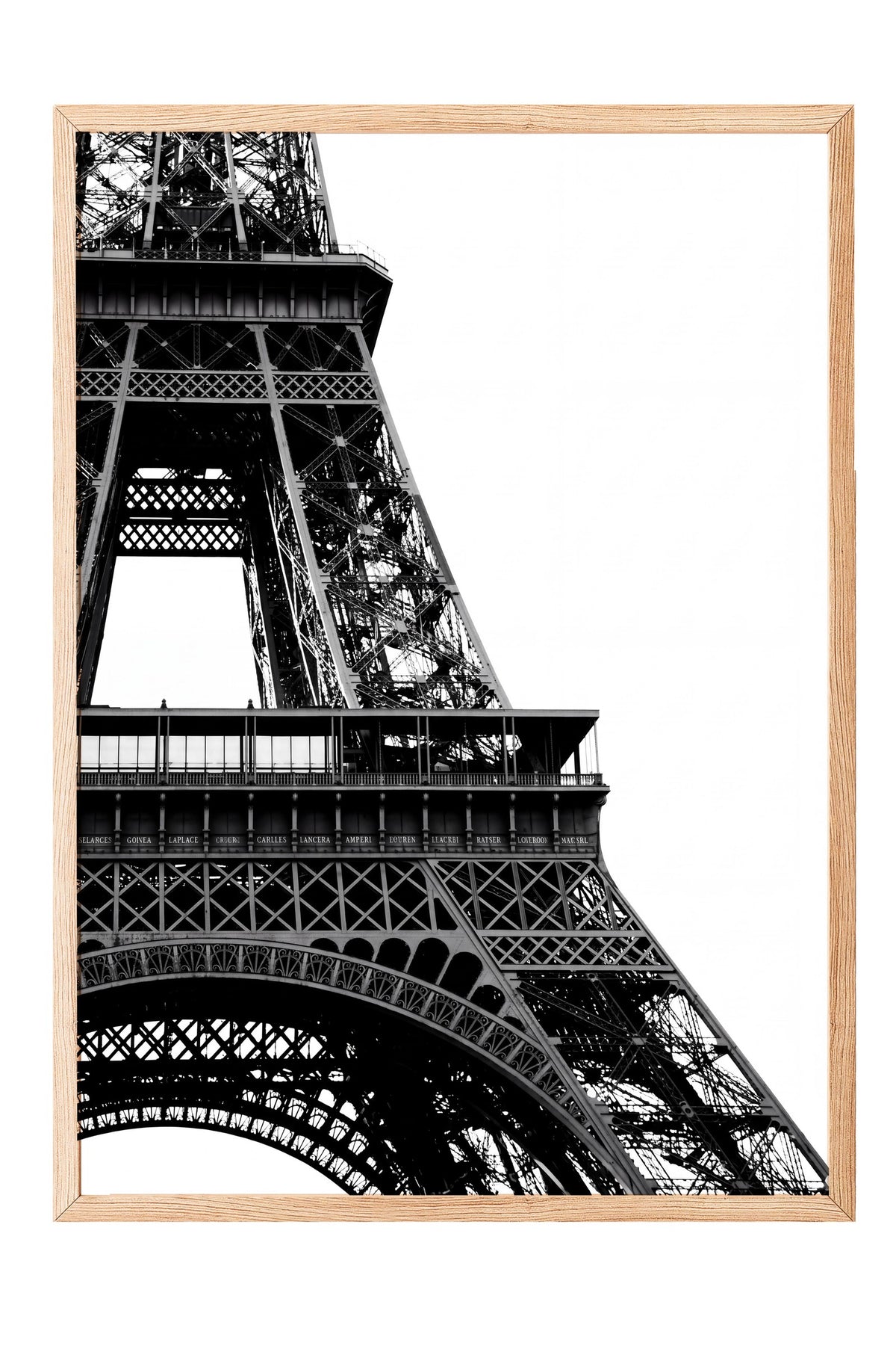 Eiffel Kulesi Detayları Poster – Ahşap Çerçeveli Tablo
