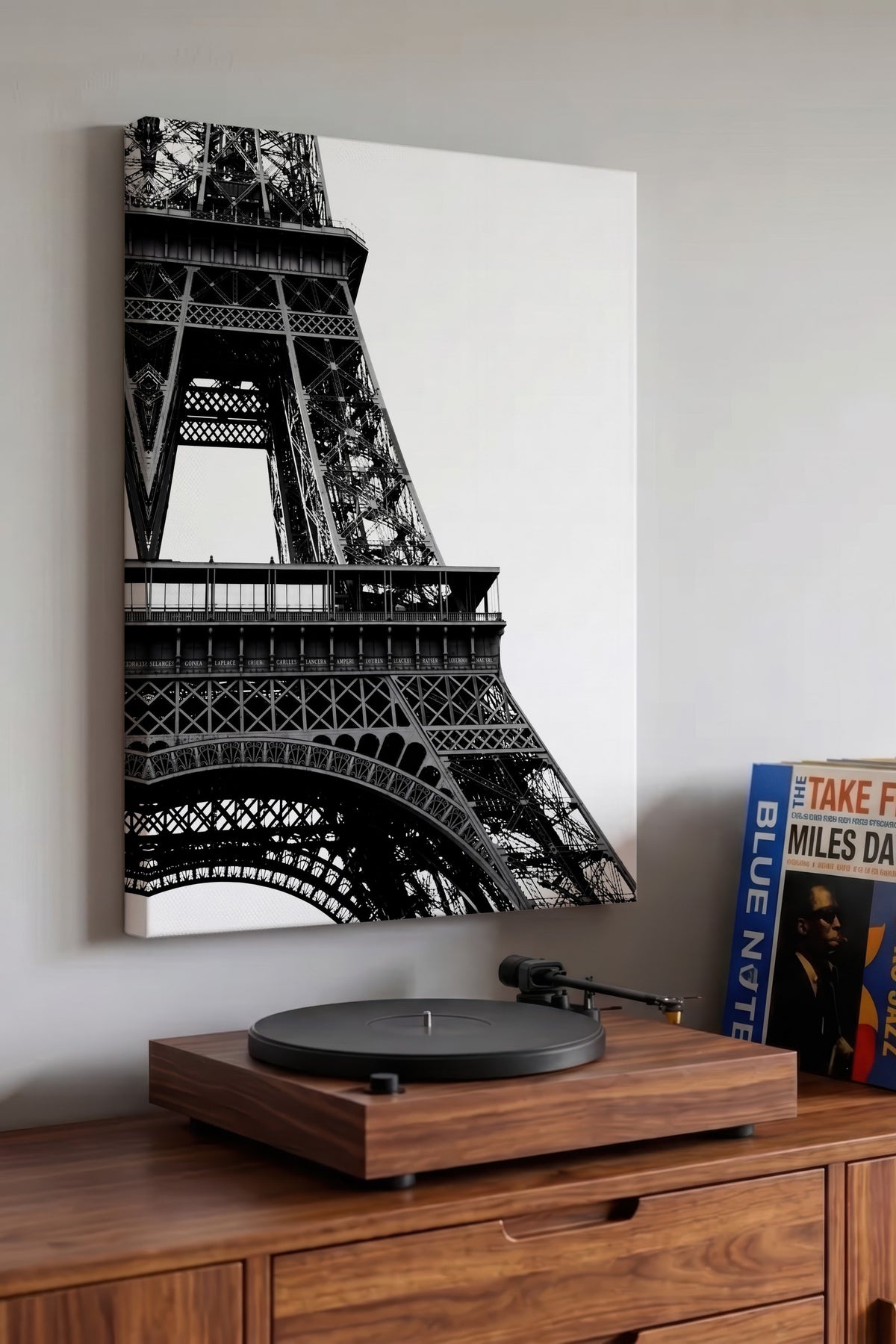 Eiffel Kulesi Detayları Kanvas Tablo