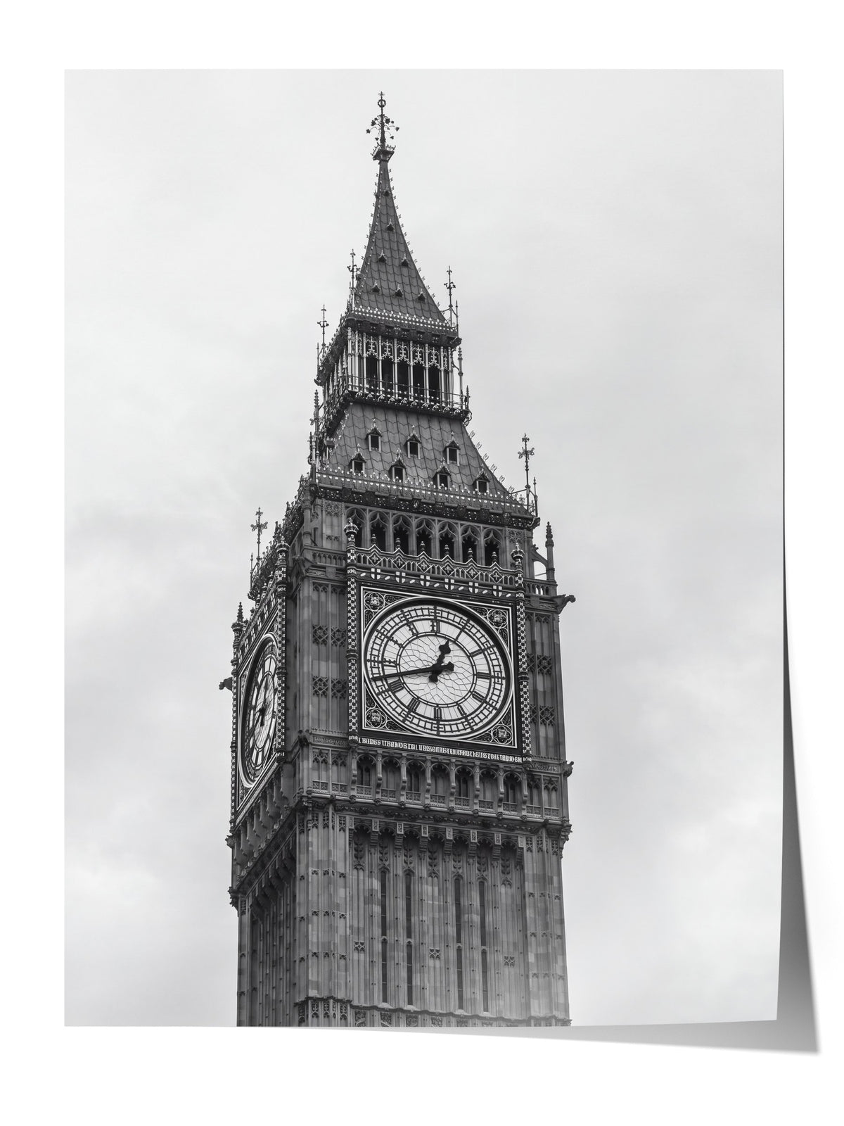 Londra Big Ben Detayı Çerçevesiz Poster