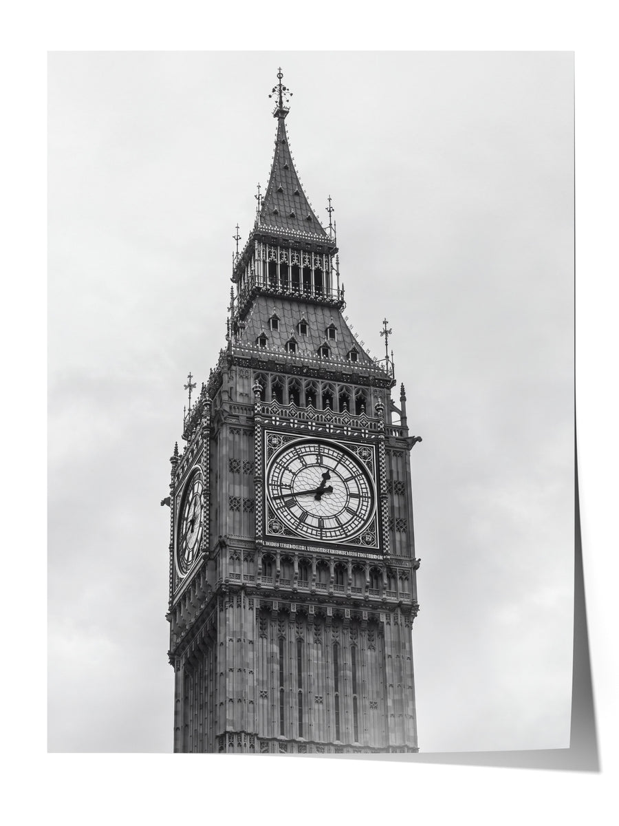 Londra Big Ben Detayı Çerçevesiz Poster