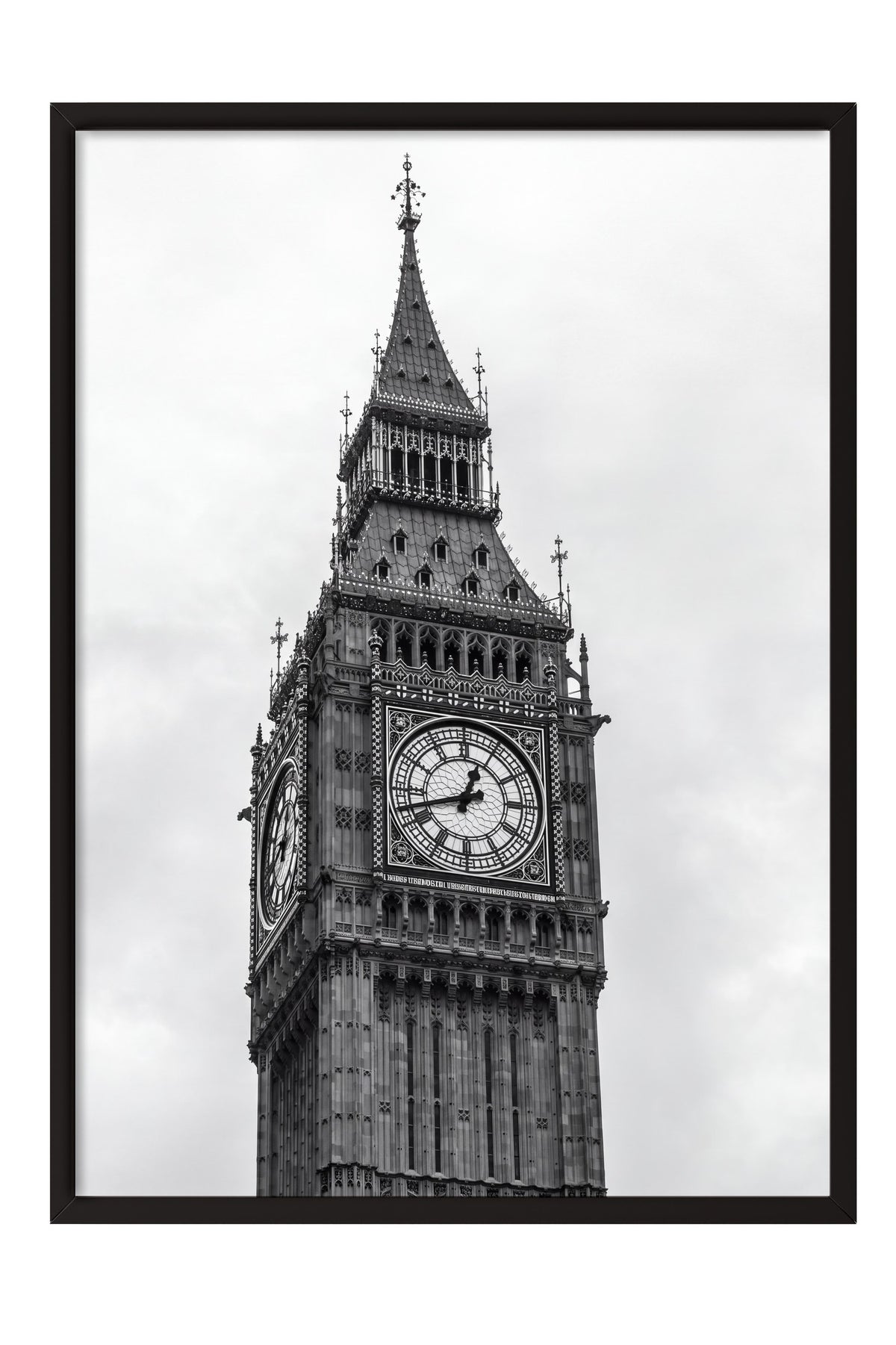 Londra Big Ben Detayı Poster – Siyah Çerçeveli Tablo