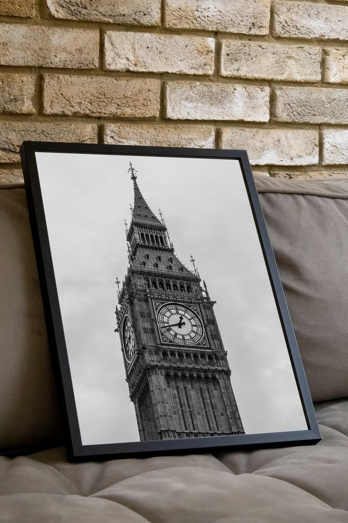 Londra Big Ben Detayı Poster – Siyah Çerçeveli Tablo