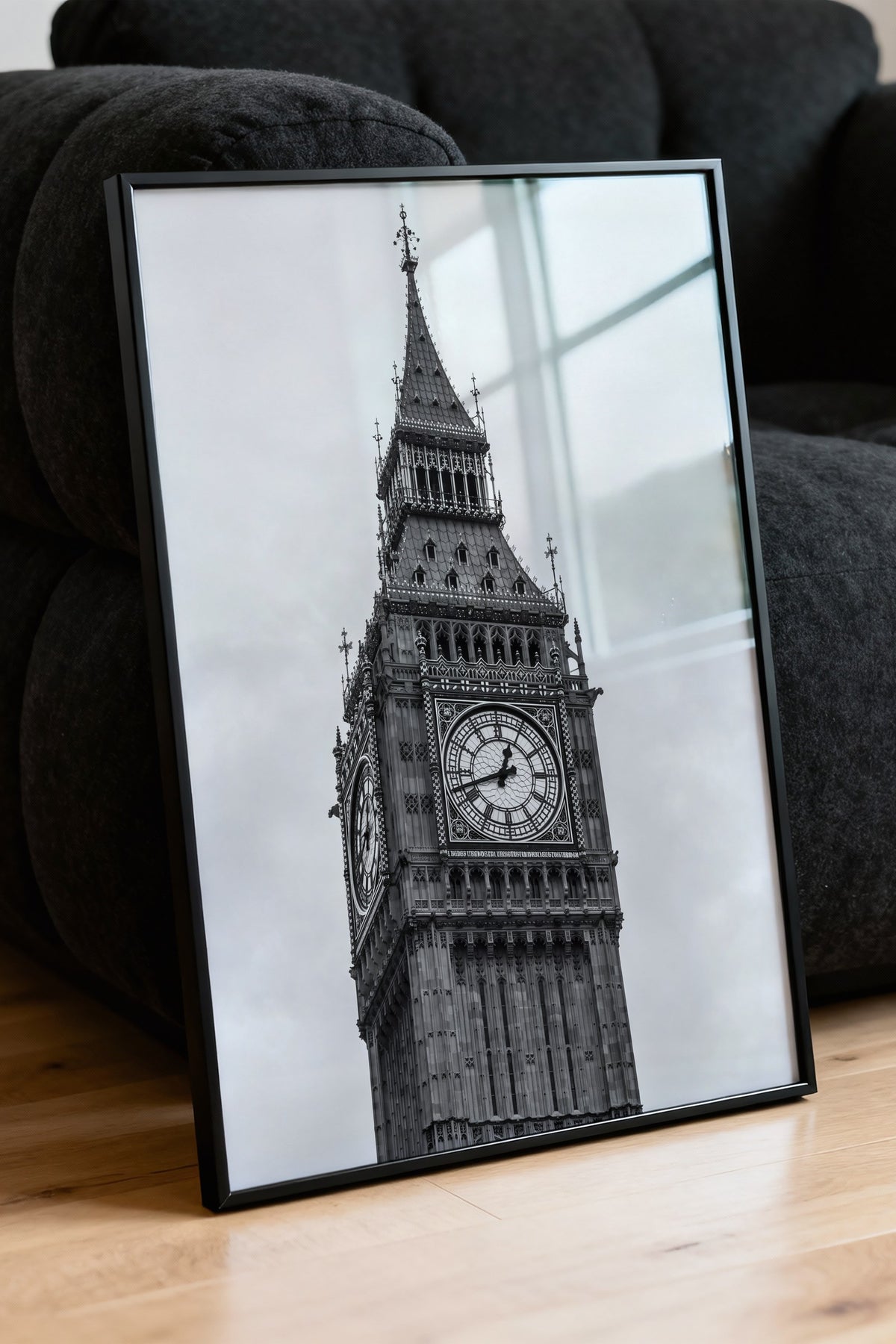 Londra Big Ben Detayı Poster – Siyah Çerçeveli Tablo