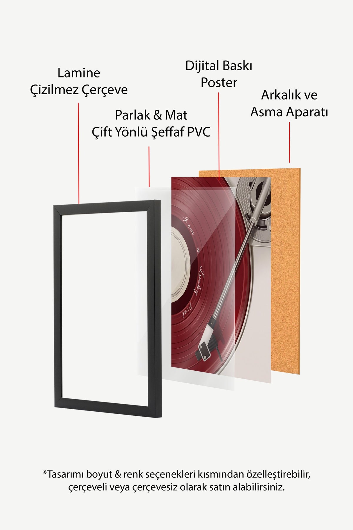I am a Funky Girl Poster – Siyah Çerçeveli Tablo