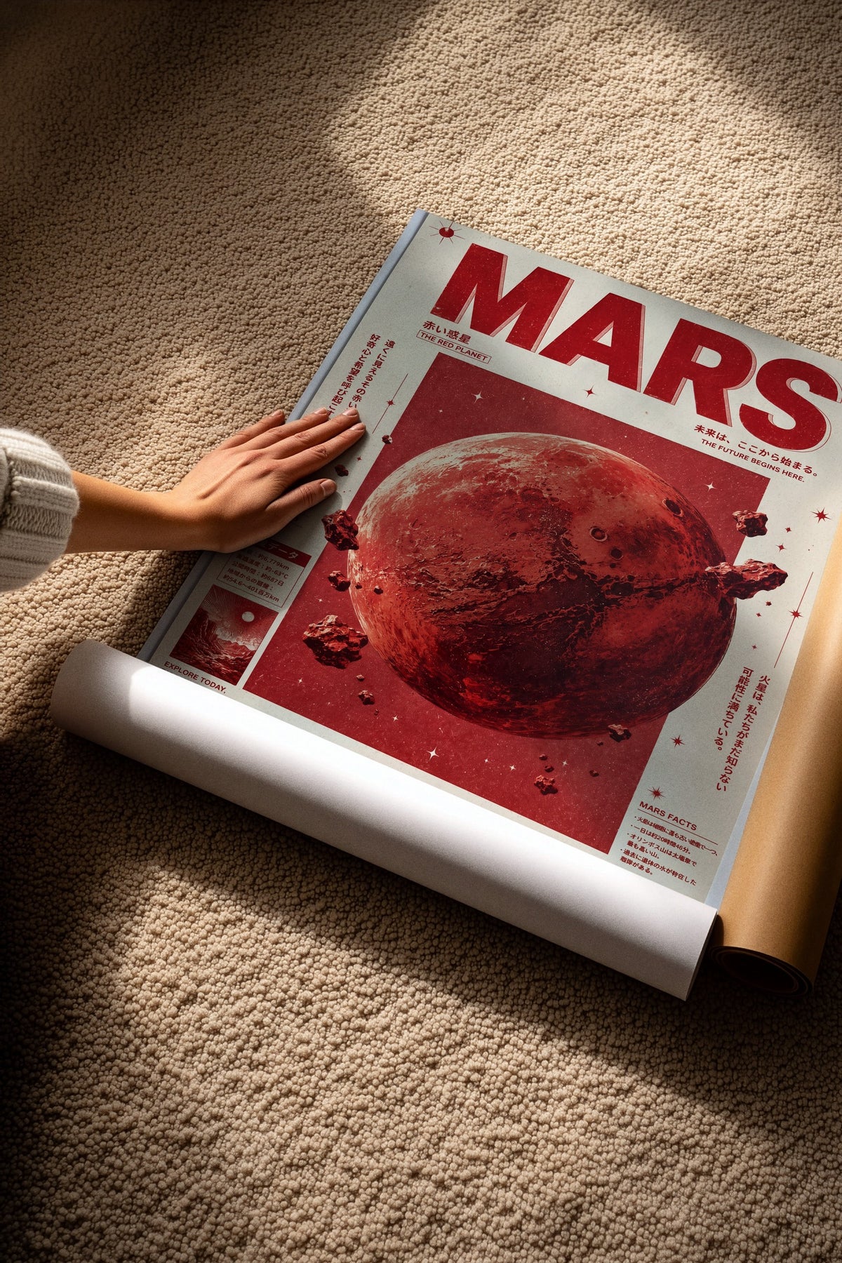 MARS Çerçevesiz Poster