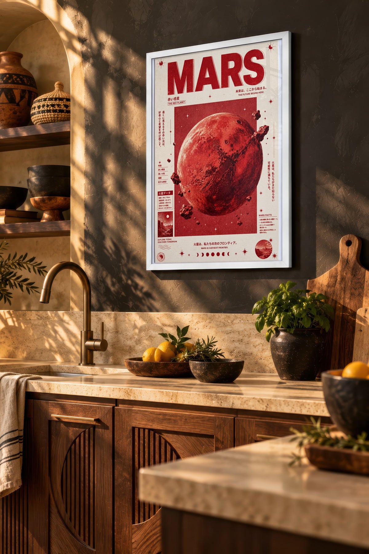 MARS Poster – Beyaz Çerçeveli Tablo