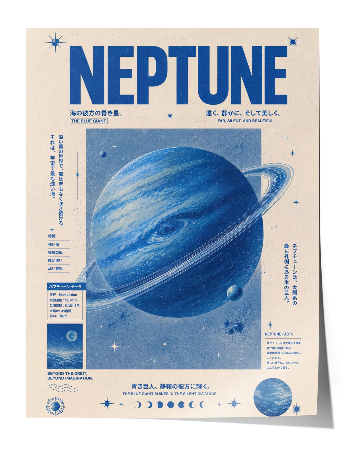 Neptune Çerçevesiz Poster