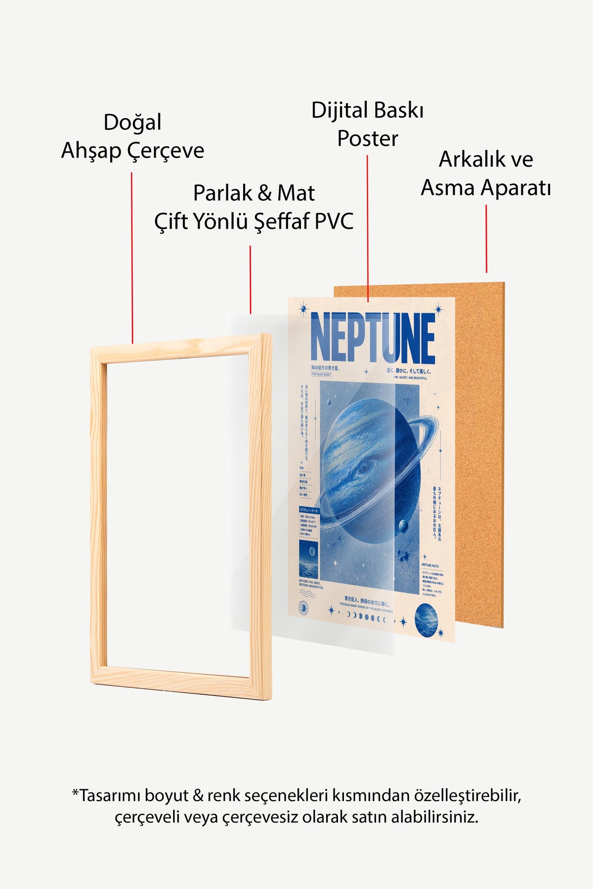 Neptune Poster – Ahşap Çerçeveli Tablo