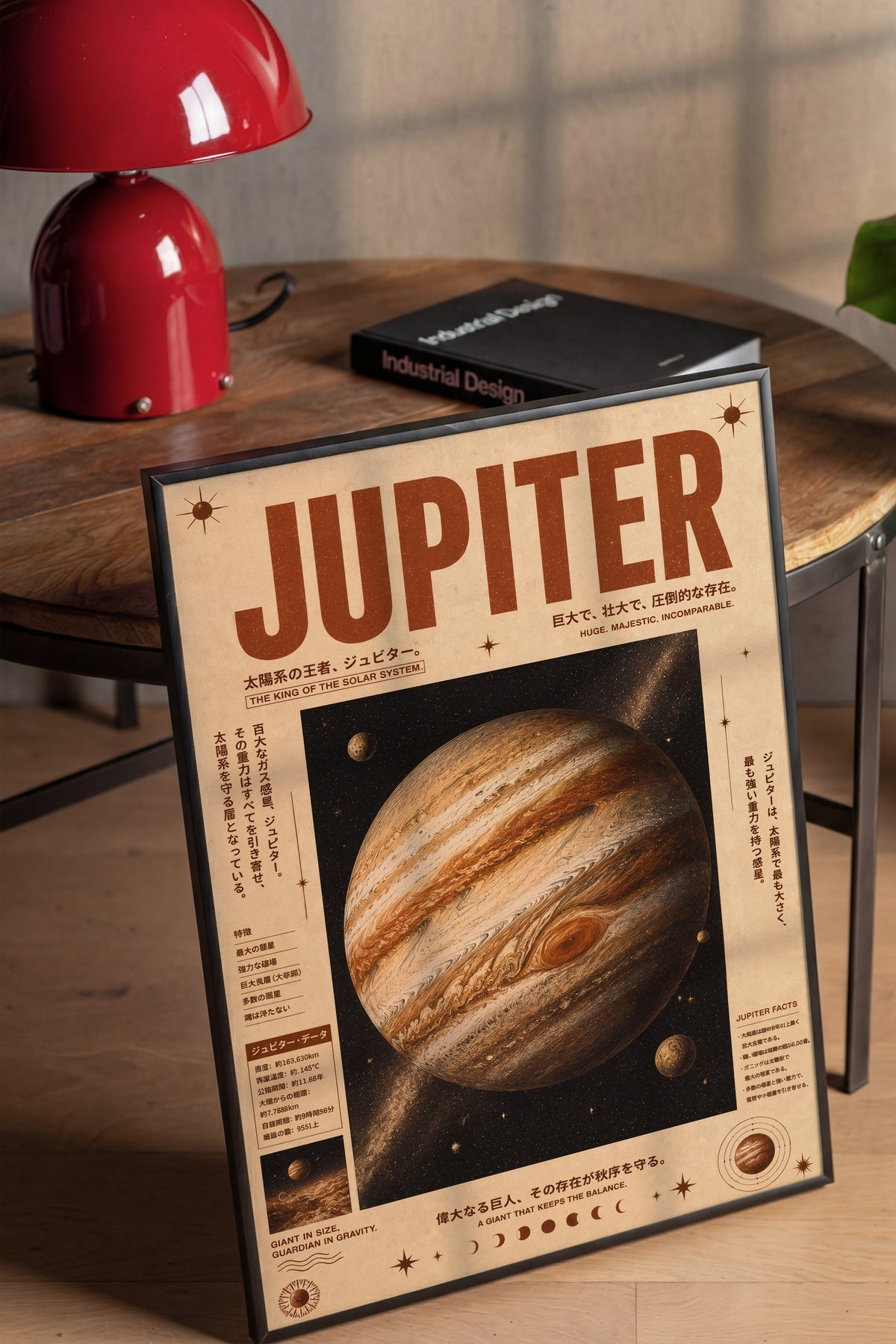 JUPITER Poster – Siyah Çerçeveli Tablo