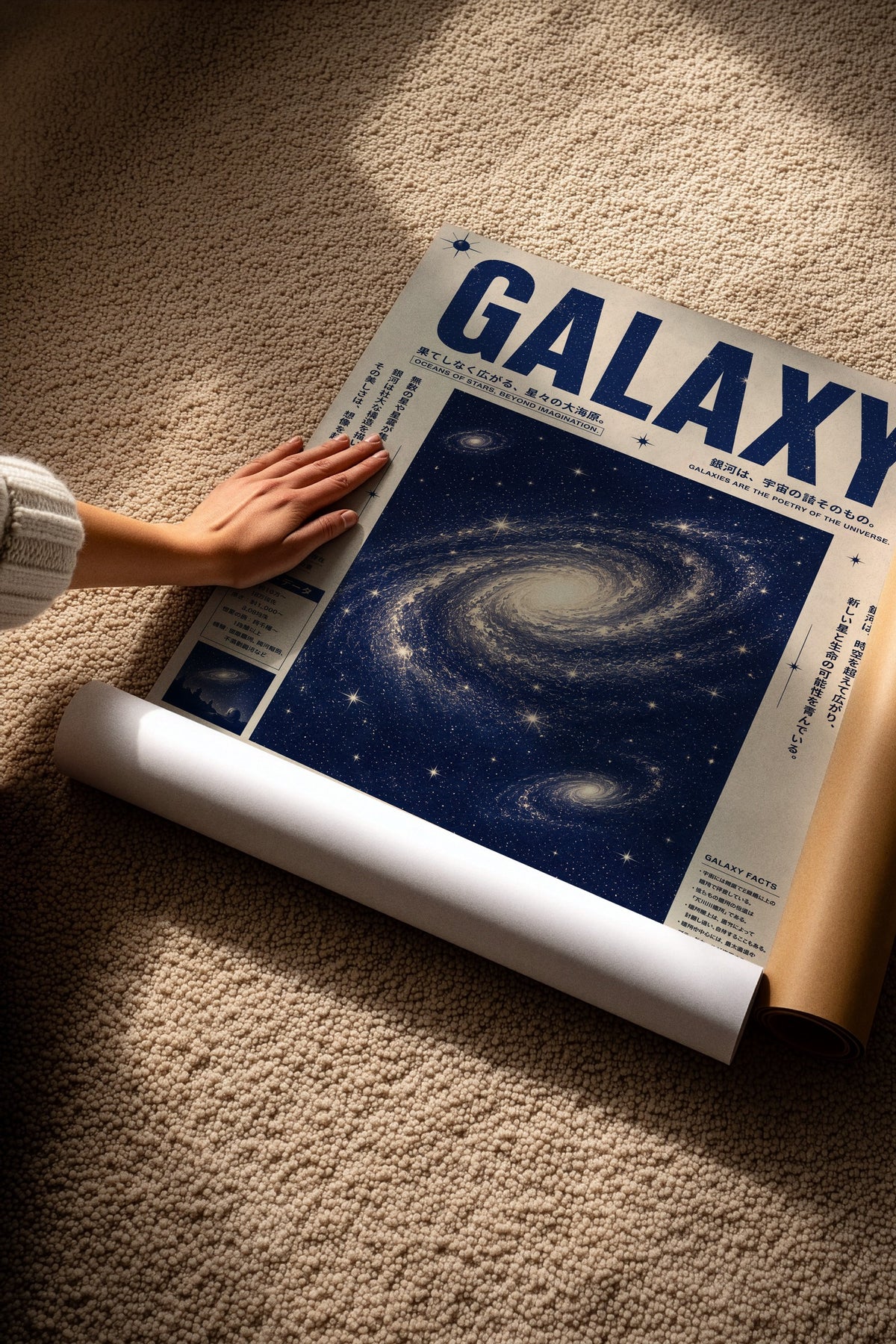 GALAXY Çerçevesiz Poster
