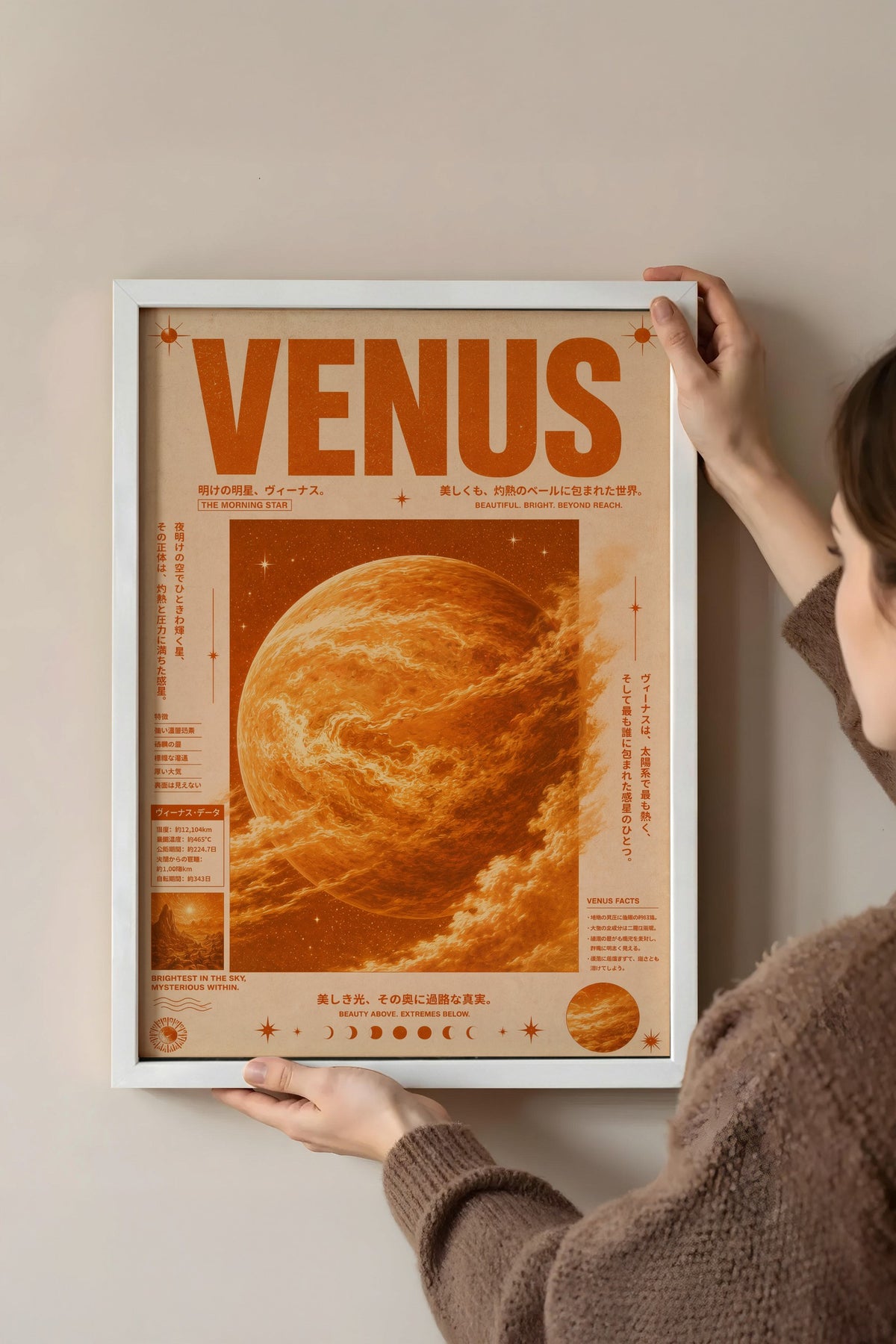 VENUS Poster – Beyaz Çerçeveli Tablo