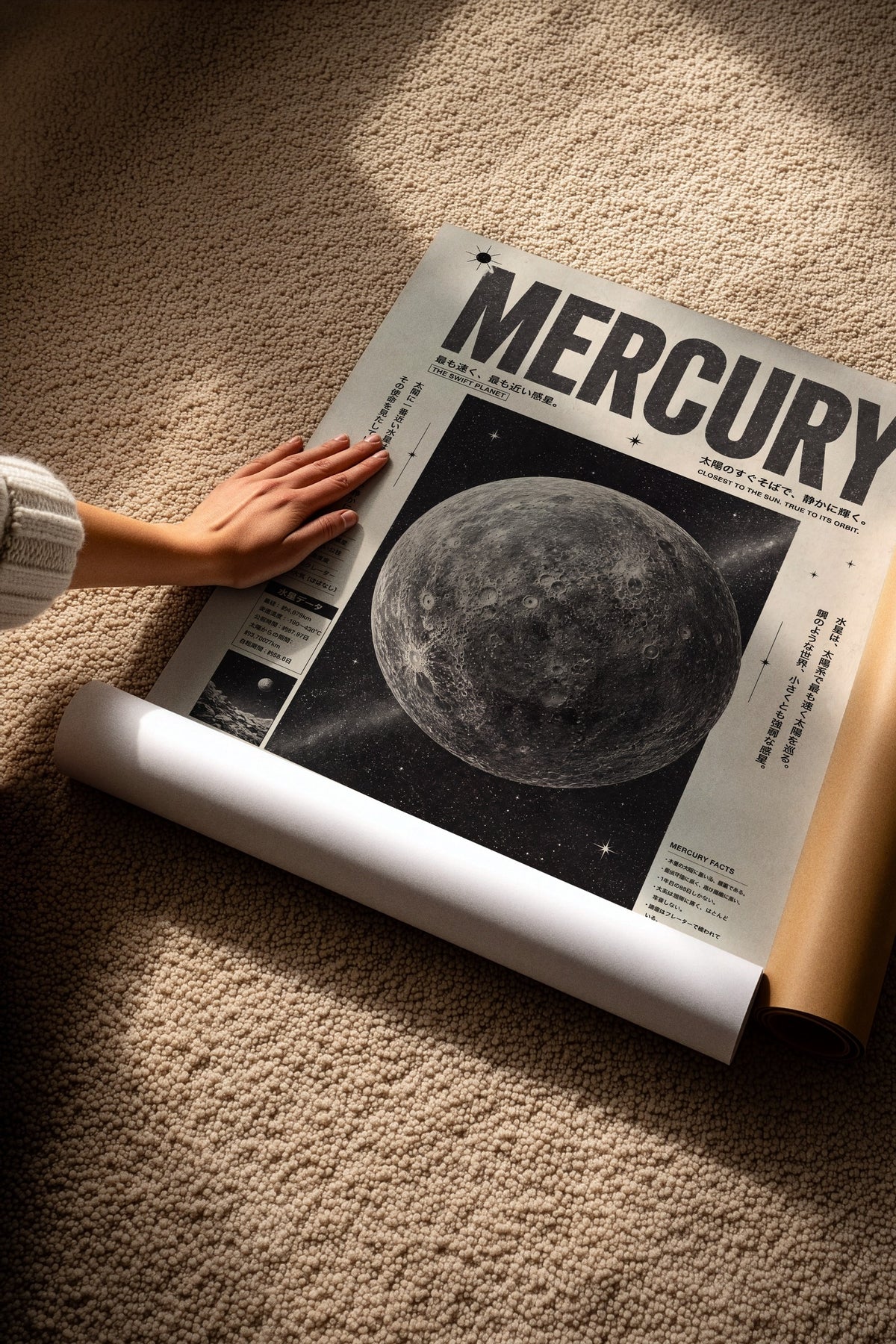 MERGURY Çerçevesiz Poster