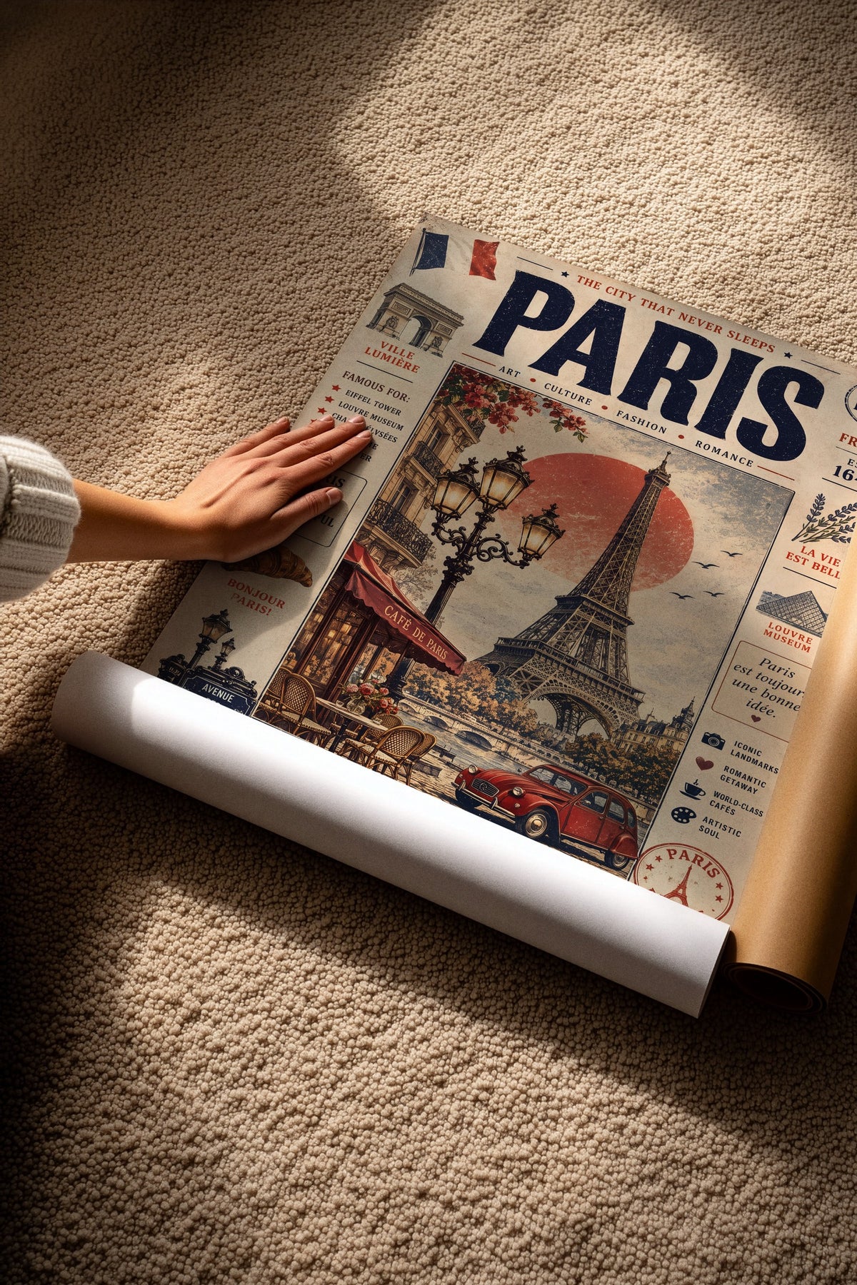Paris, je t'aime Çerçevesiz Poster