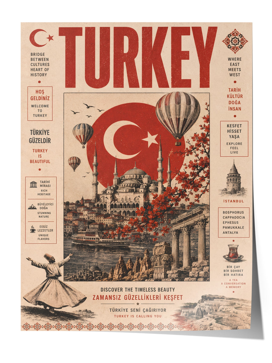 Zamansız Güzellikleri Keşfet Çerçevesiz Poster