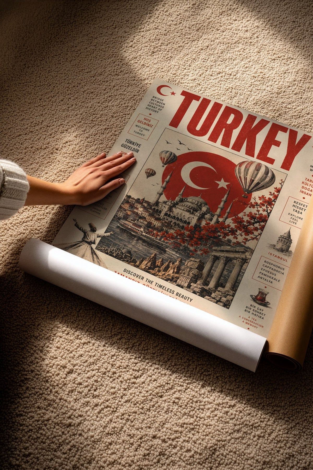 Zamansız Güzellikleri Keşfet Çerçevesiz Poster