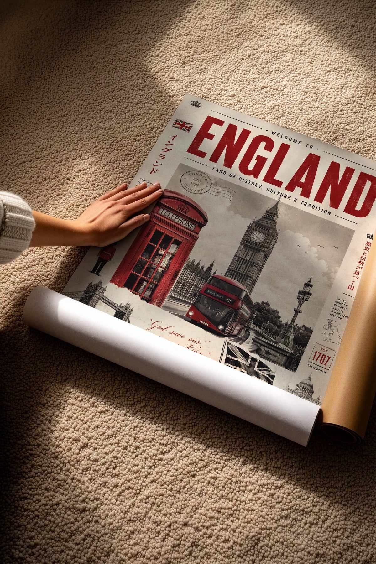 Welcome to England Çerçevesiz Poster