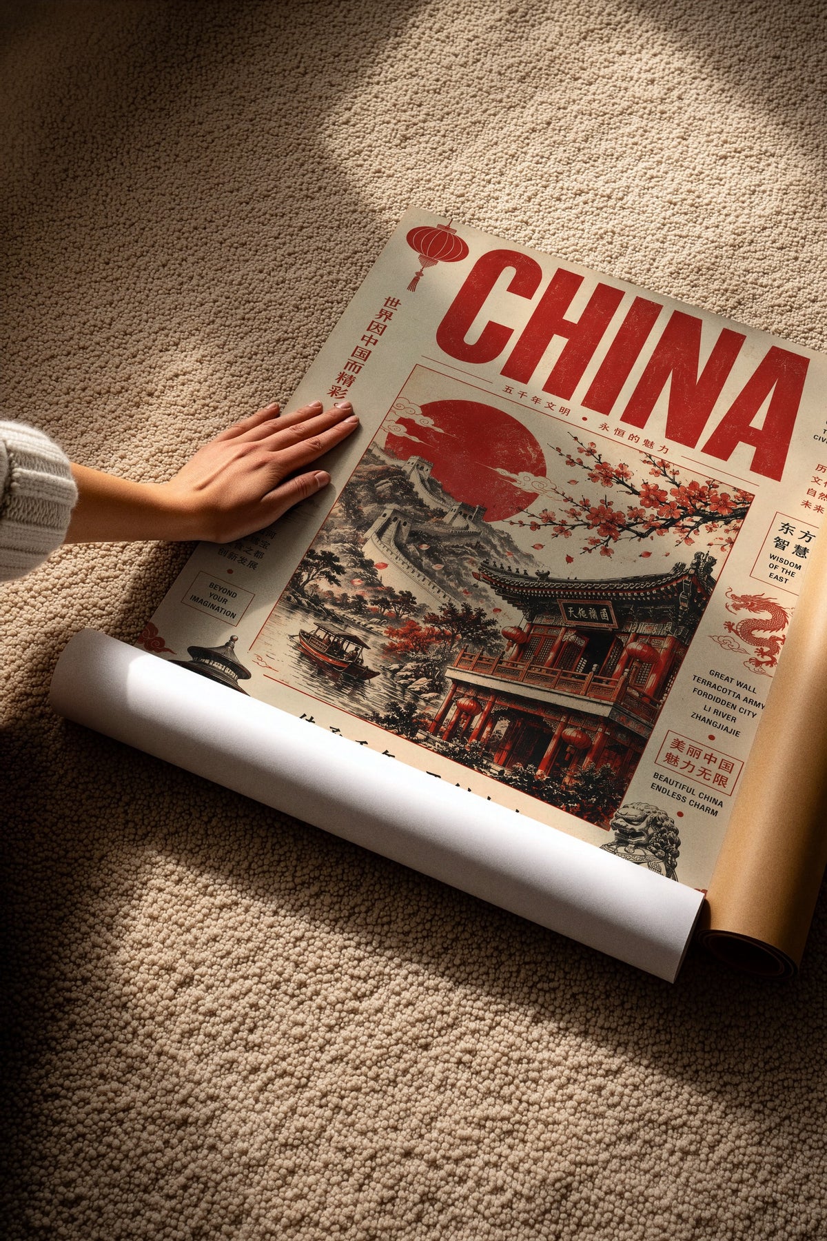 China Çerçevesiz Poster