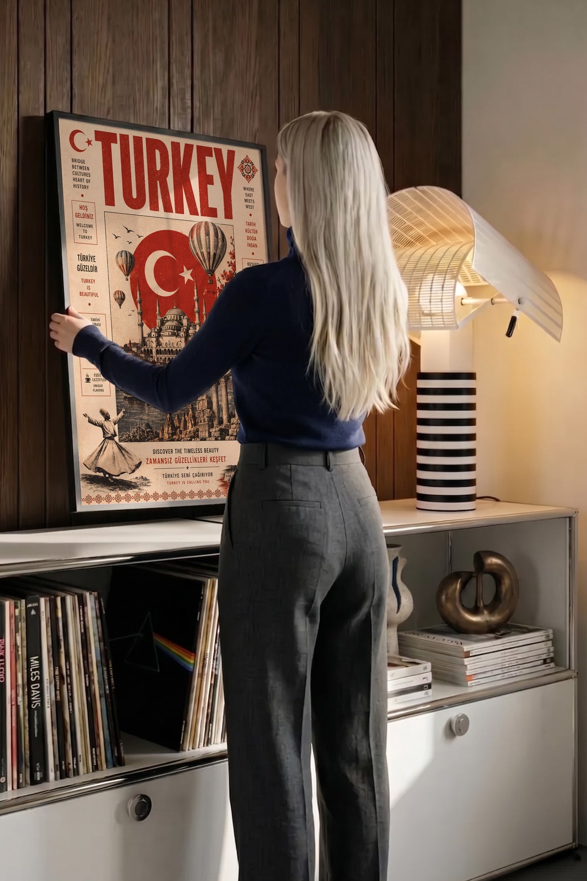 TURKEY Poster – Siyah Çerçeveli Tablo