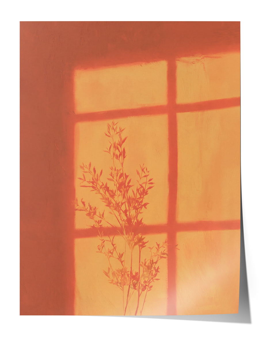 Gölge ve Pencere Yansıması Çerçevesiz Poster