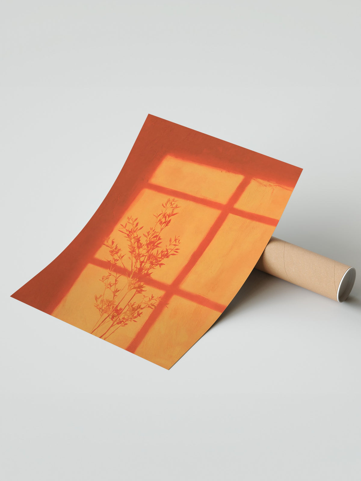 Gölge ve Pencere Yansıması Çerçevesiz Poster