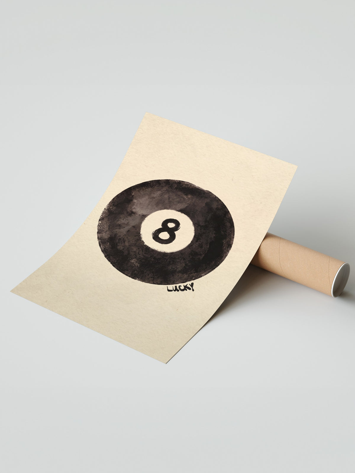 8 Lucky Çerçevesiz Poster