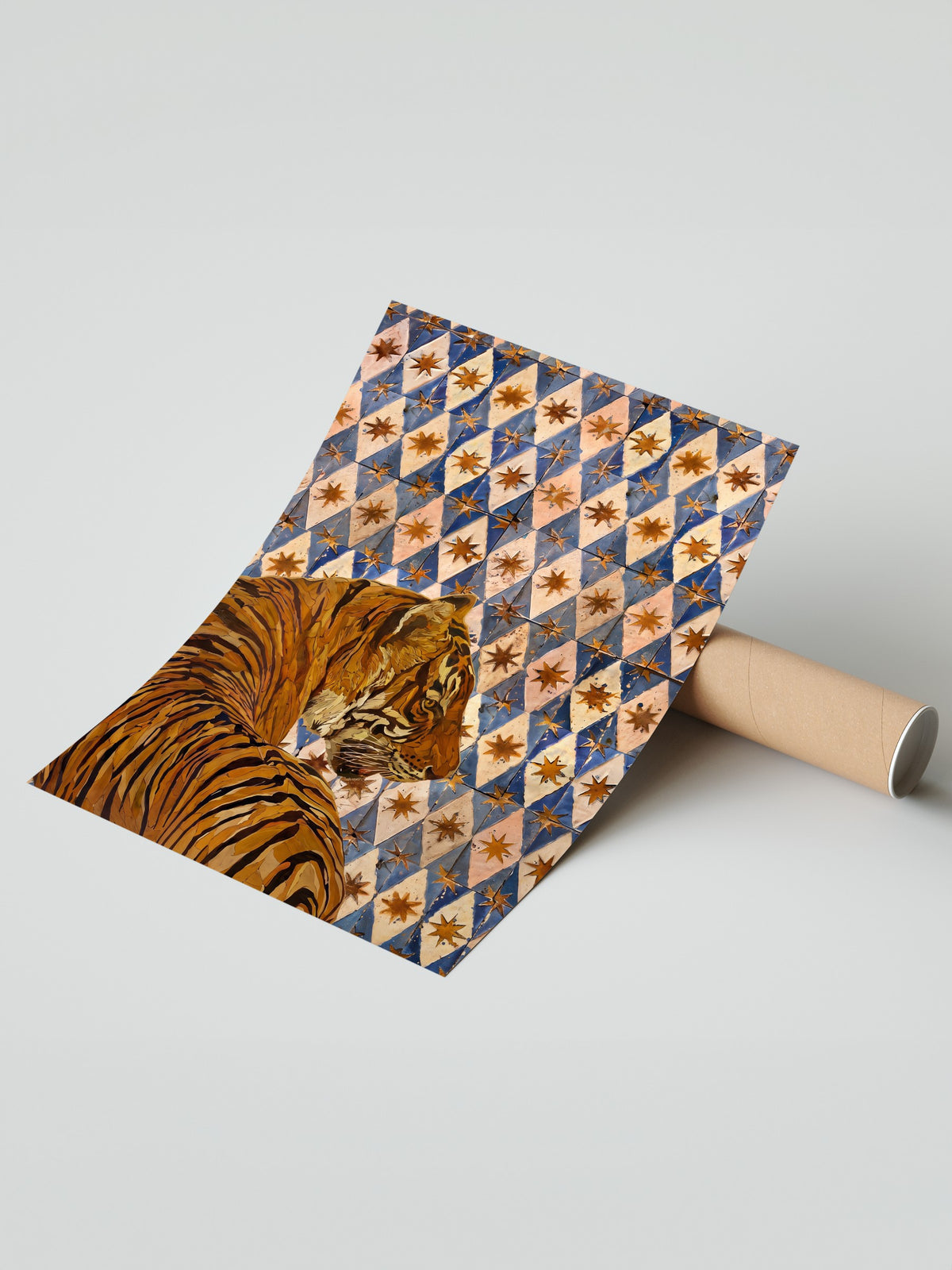 Mozaik Kaplan Deseni Çerçevesiz Poster